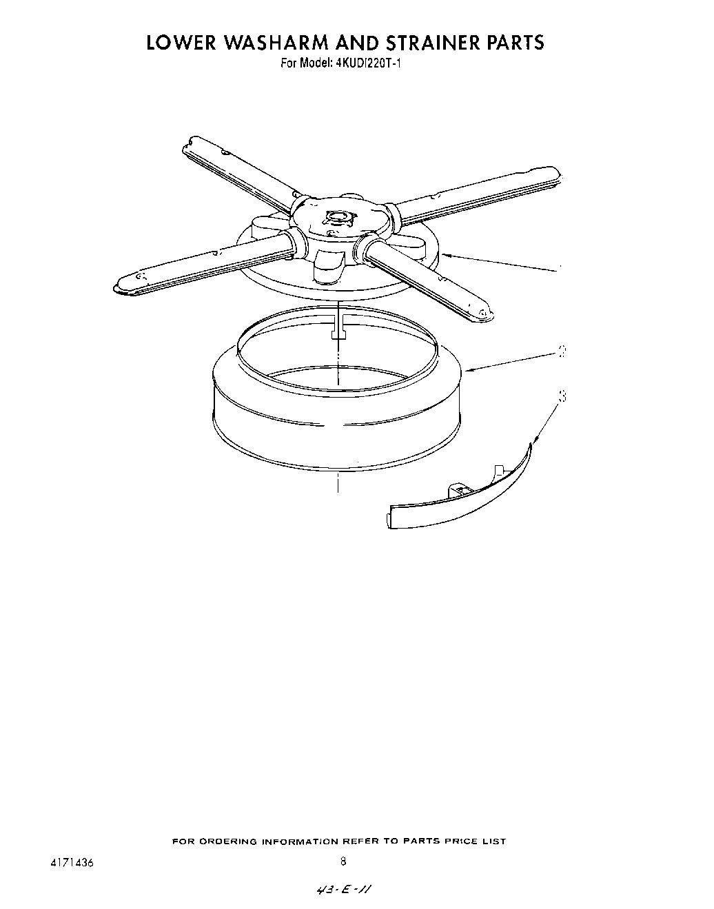 06 - LOWER WASHARM AND STRAINER