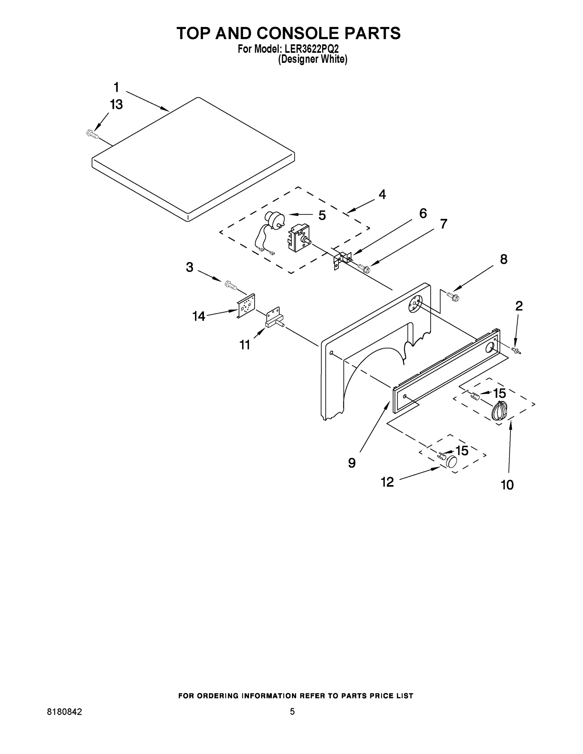 03 - TOP AND CONSOLE PARTS