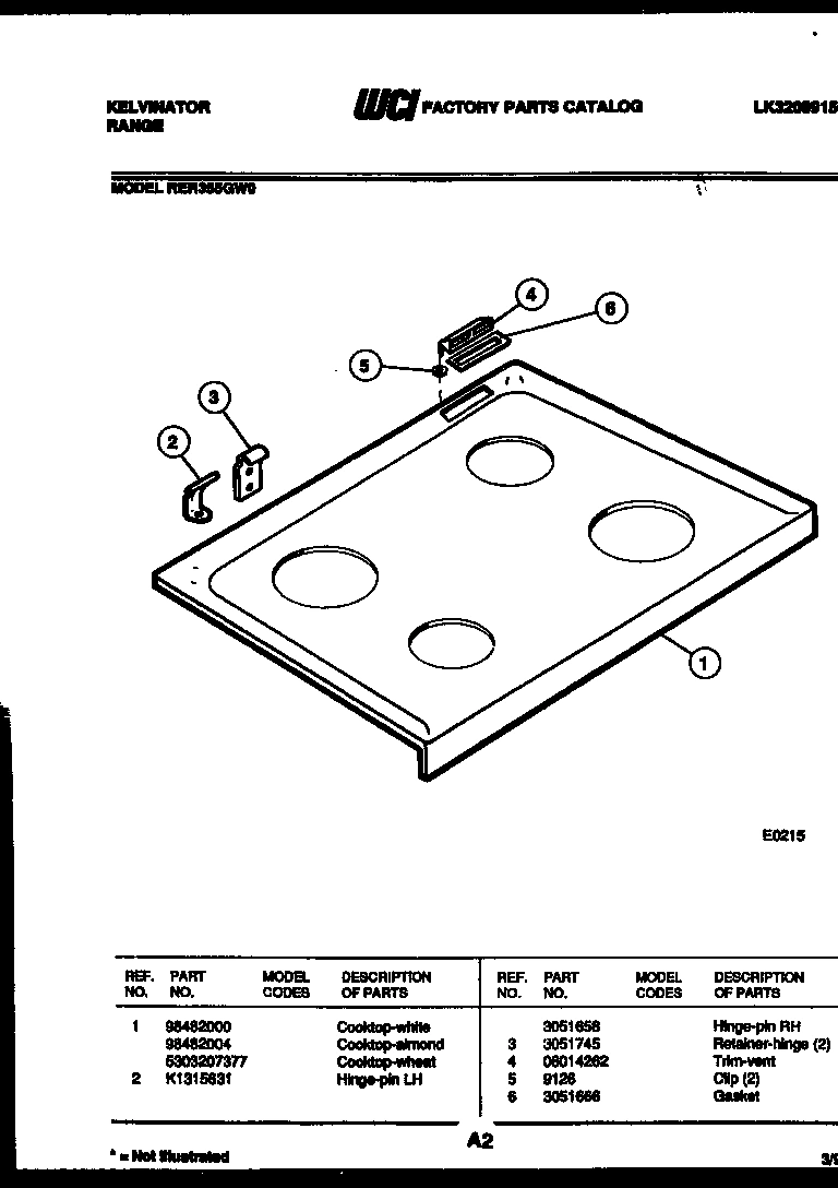 02 - COOKTOP PARTS