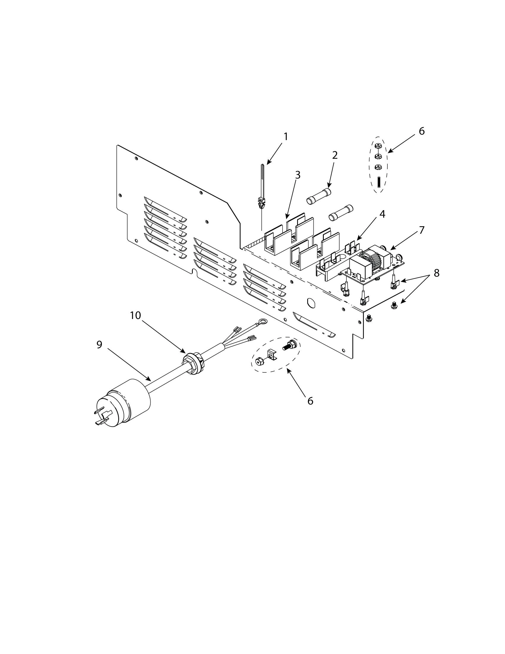 LOWER ACCESS PANEL / POWER CORD / FUSE