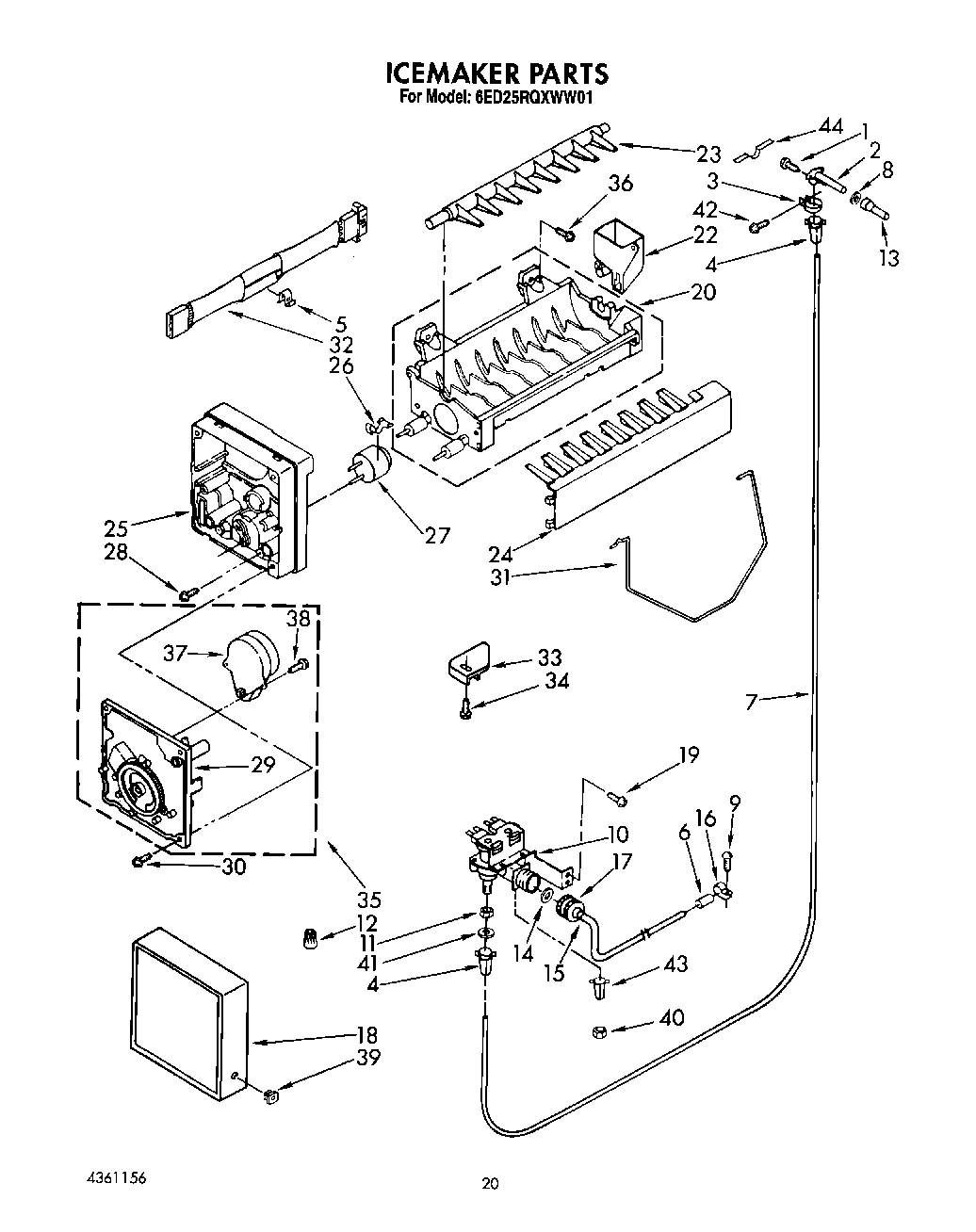 14 - ICEMAKER, LIT/OPTIONAL
