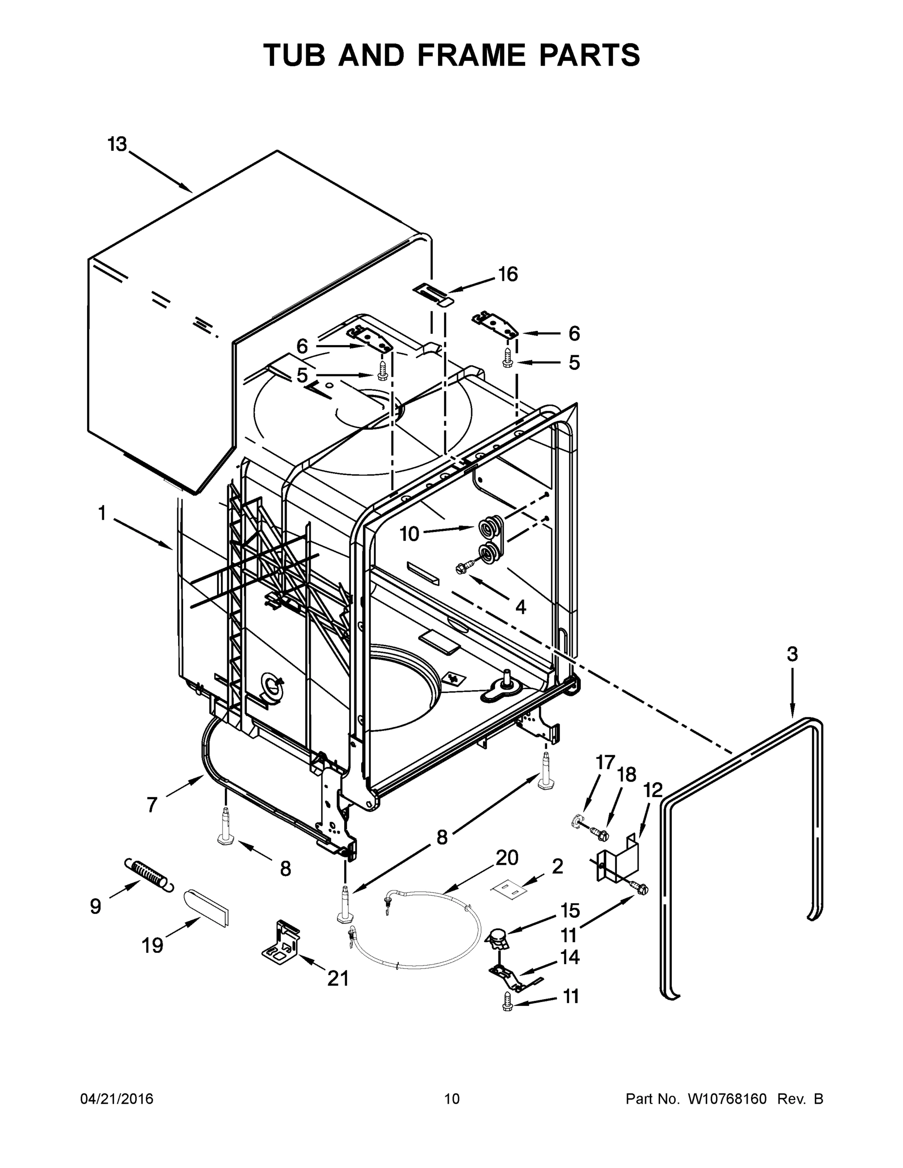 06 - TUB AND FRAME PARTS