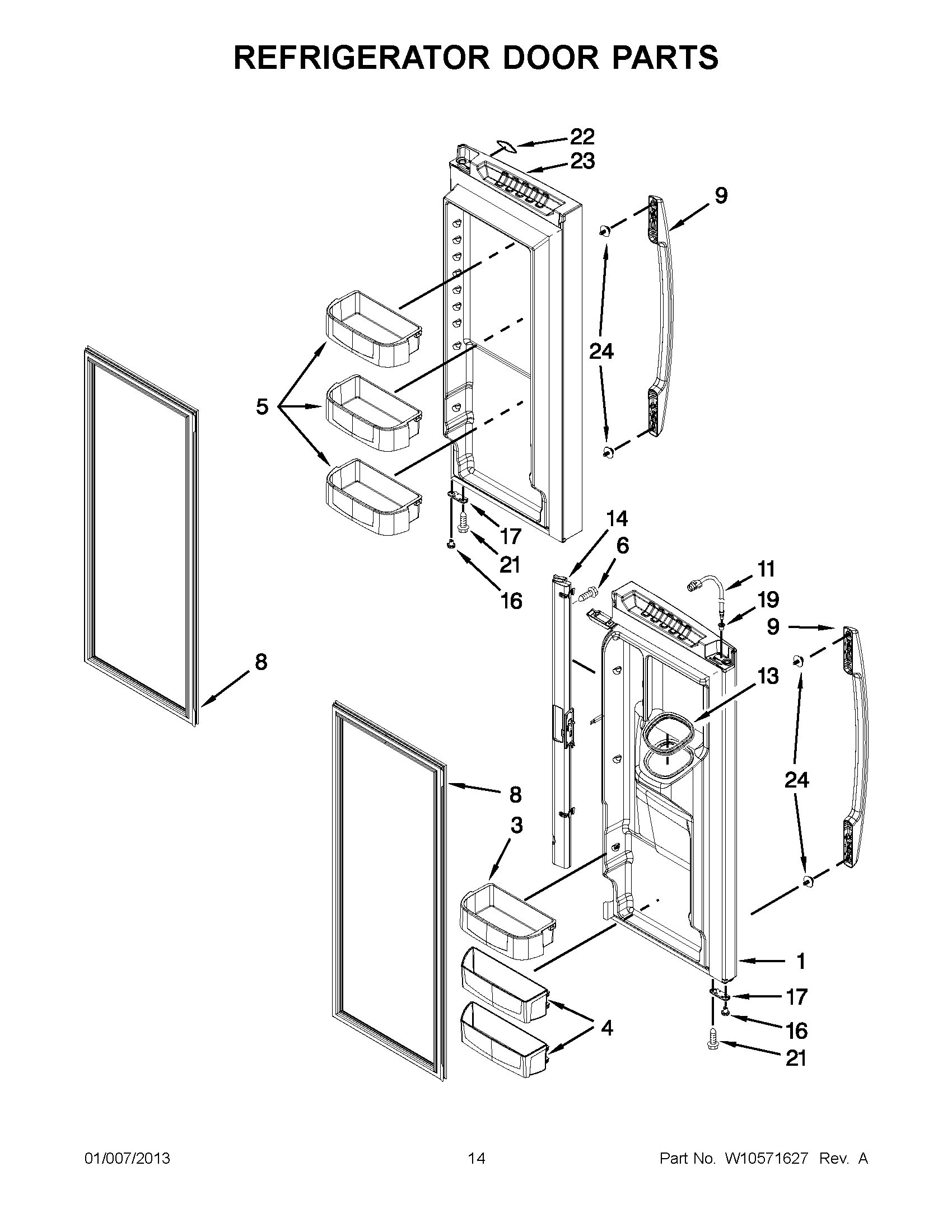 07 - REFRIGERATOR DOOR PARTS
