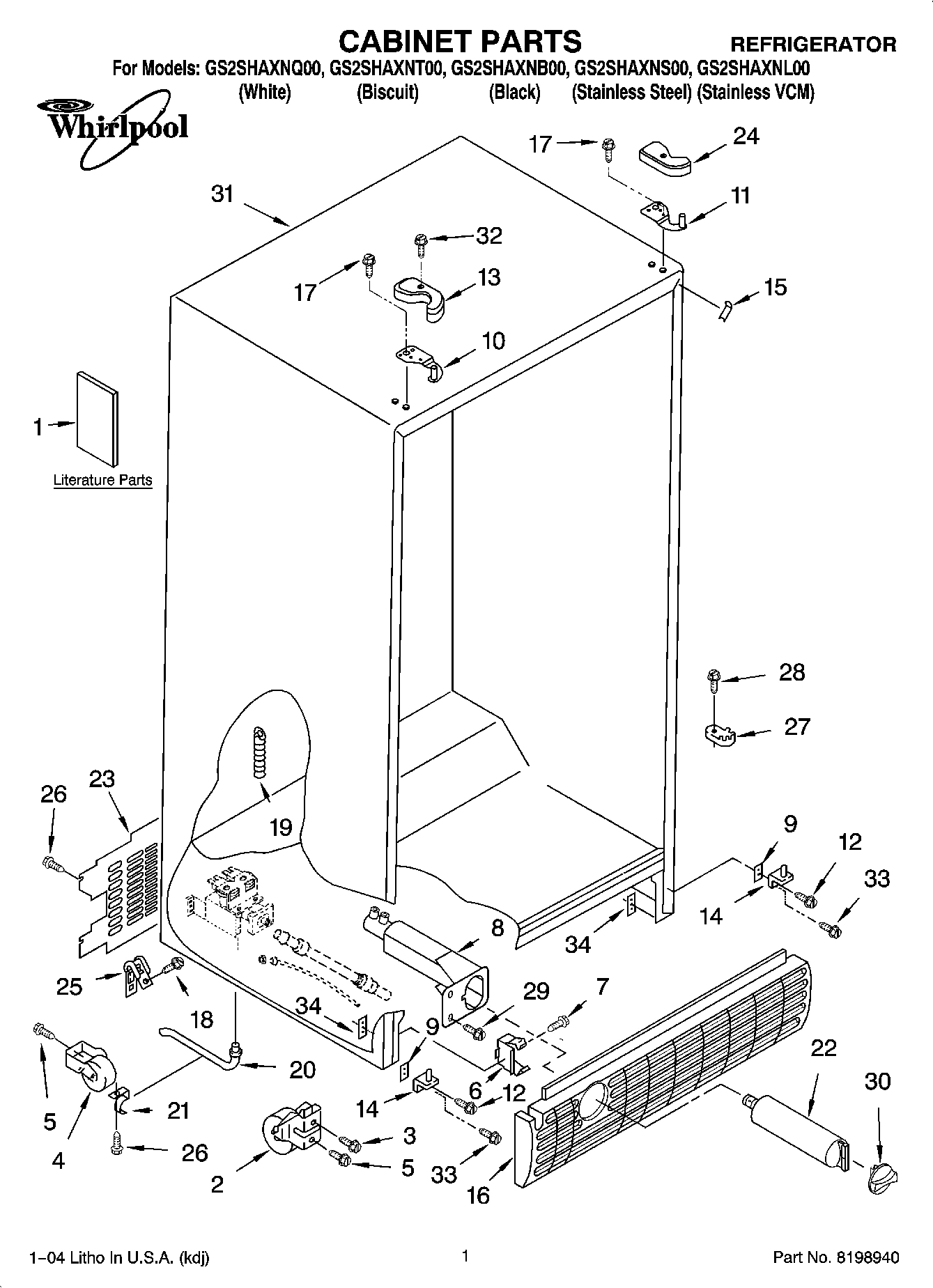 01 - CABINET PARTS