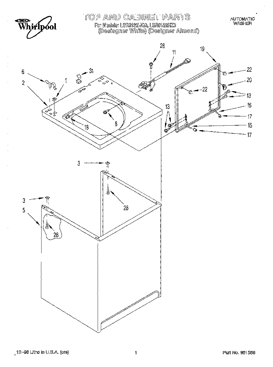01 - TOP AND CABINET