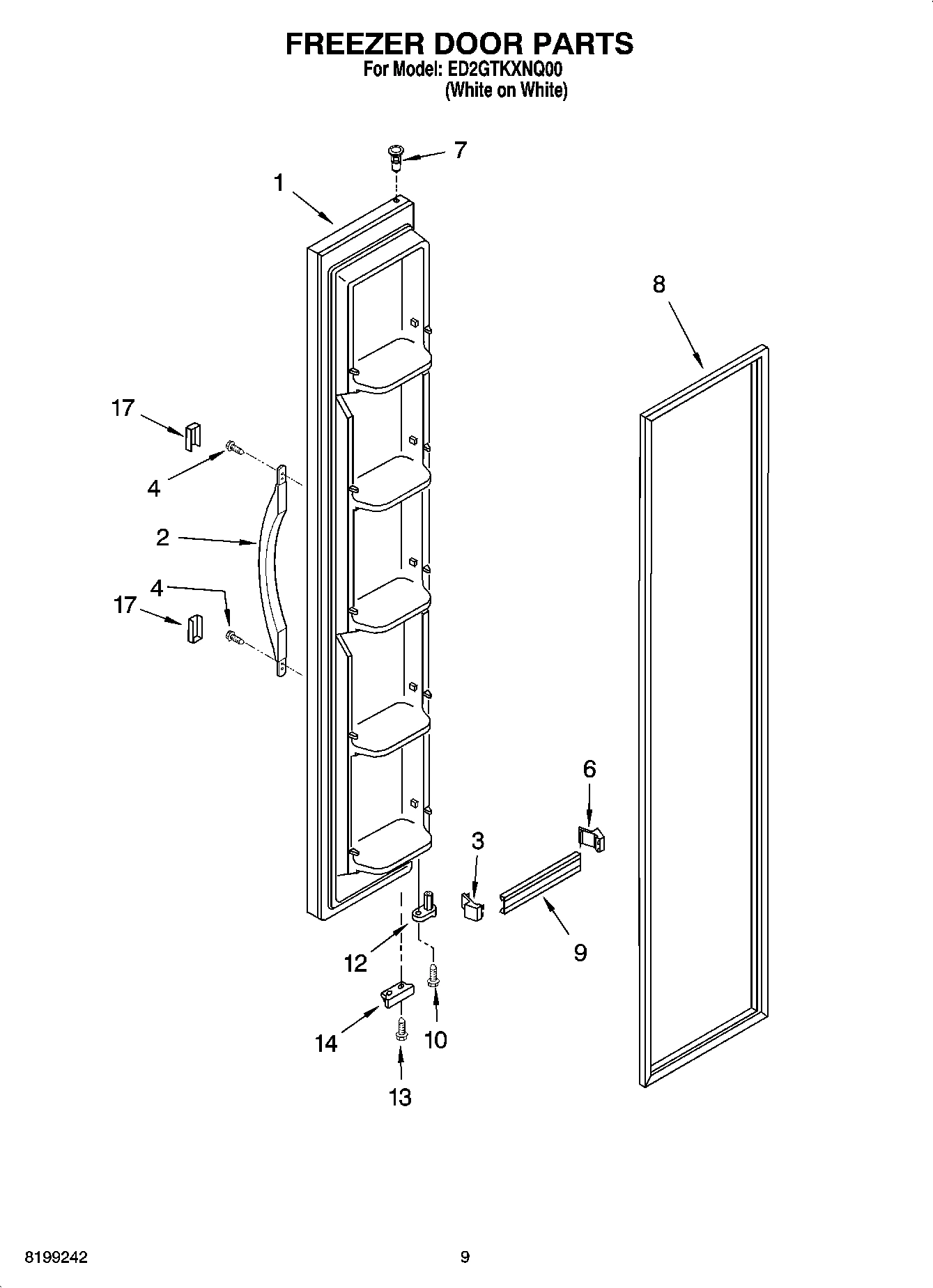 07 - FREEZER DOOR PARTS