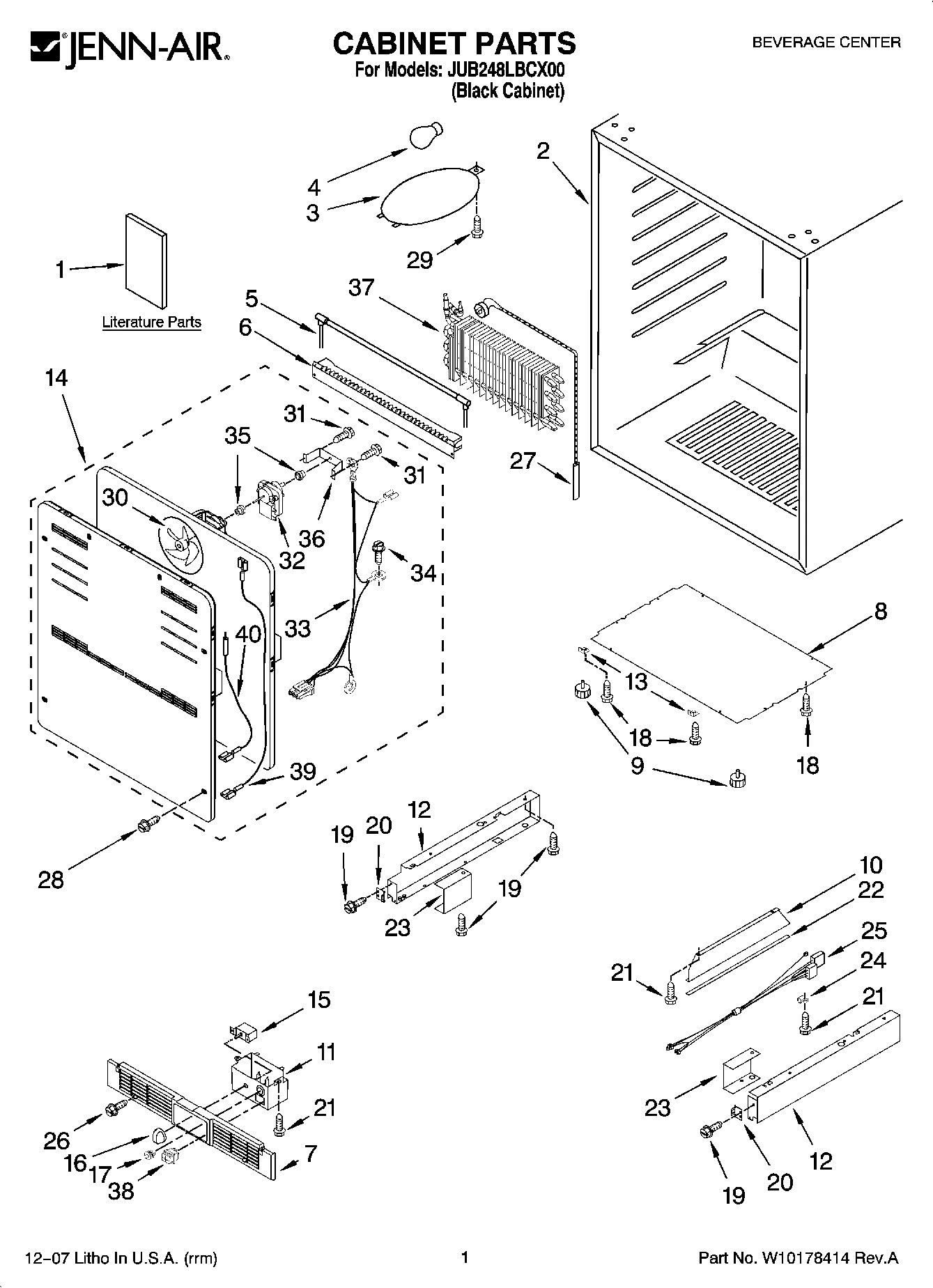 01 - CABINET PARTS