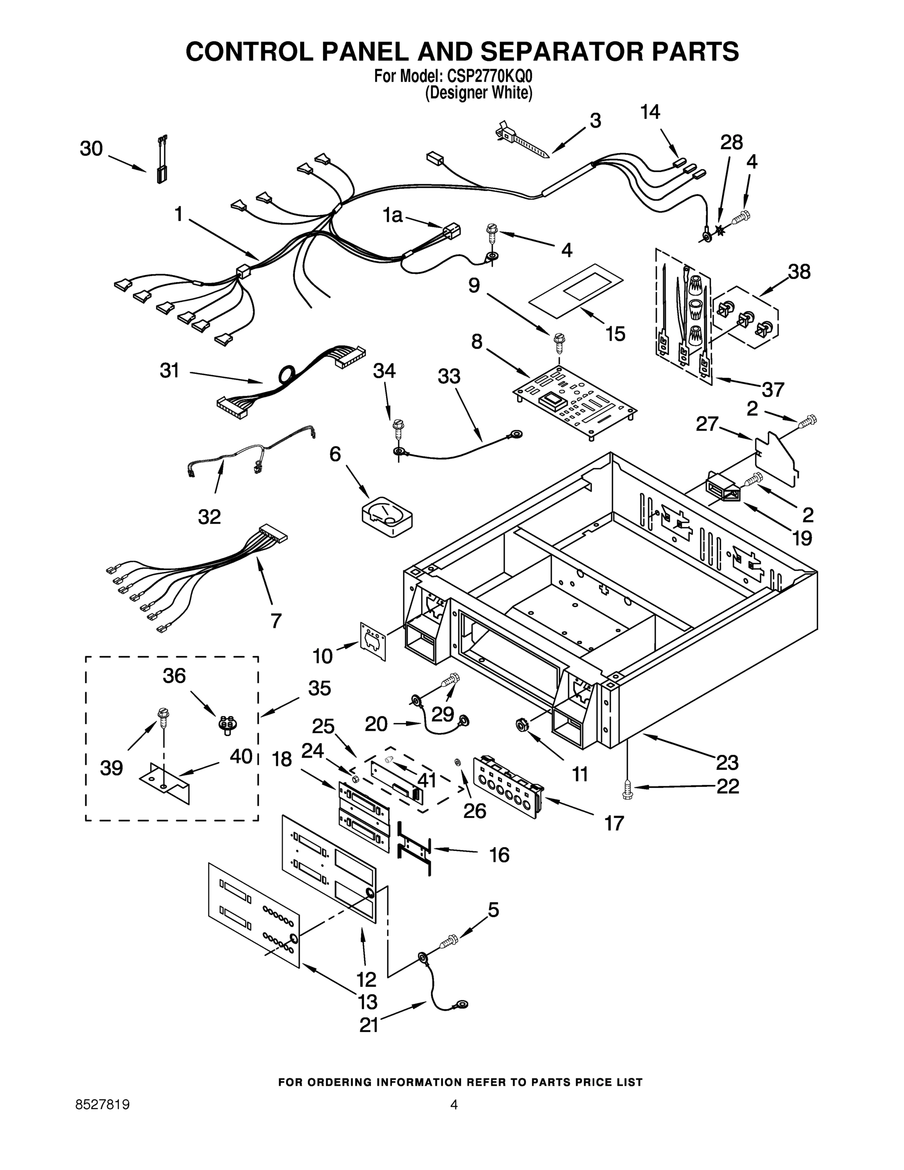 04 - CONTROL PANEL/SEPARATOR PARTS