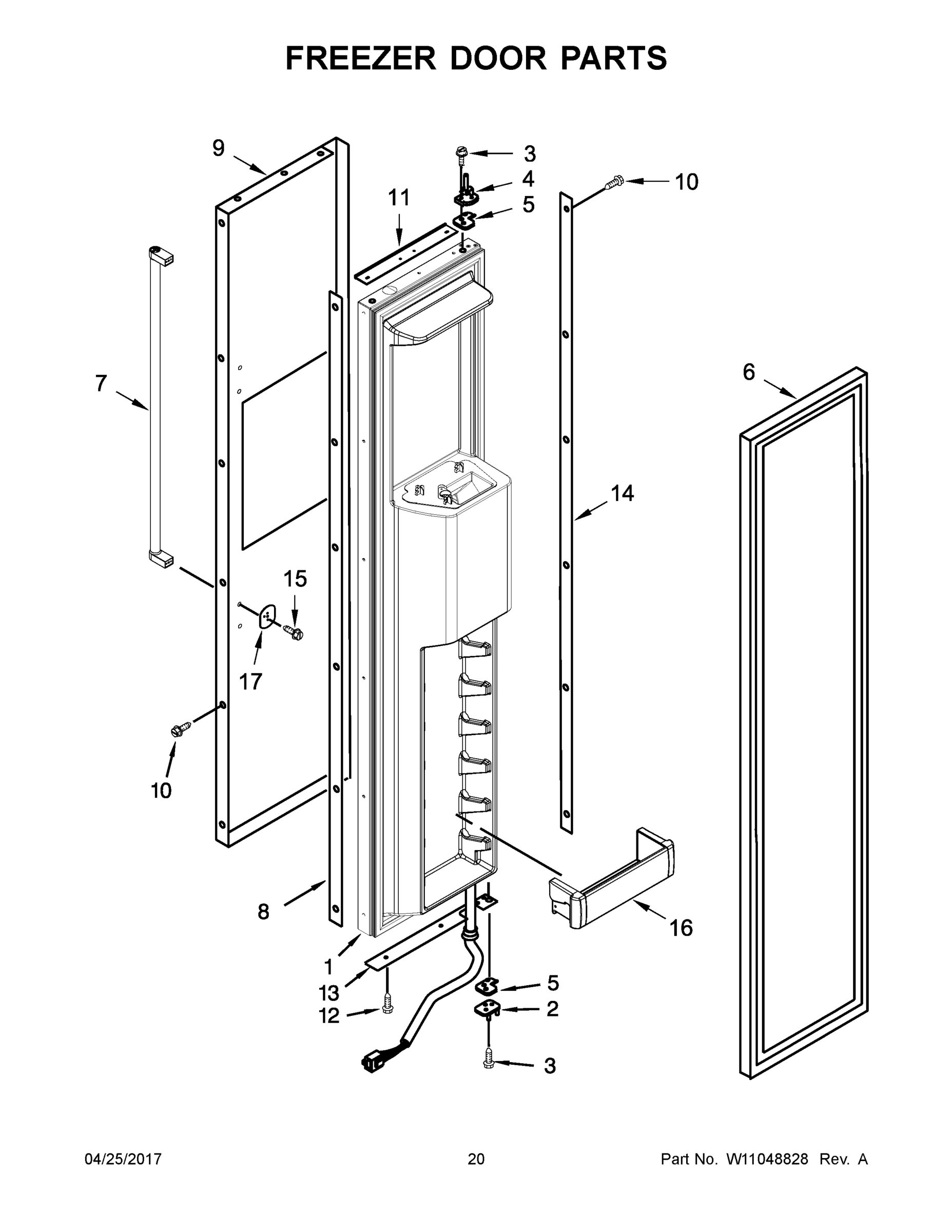 11 - FREEZER DOOR PARTS