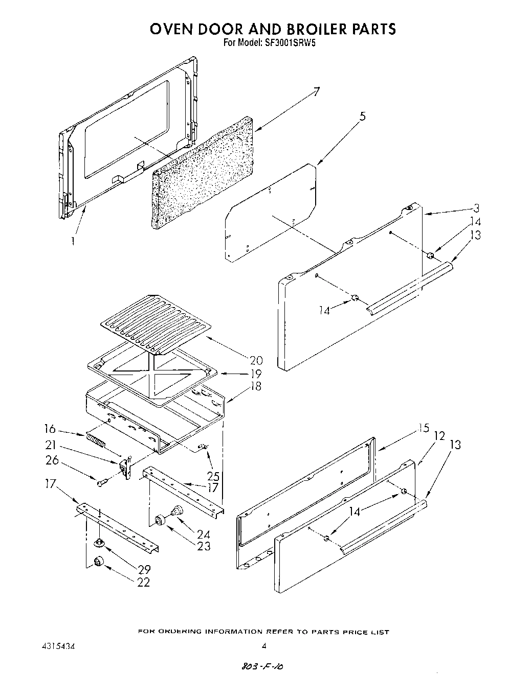 04 - OVEN DOOR AND BROILER