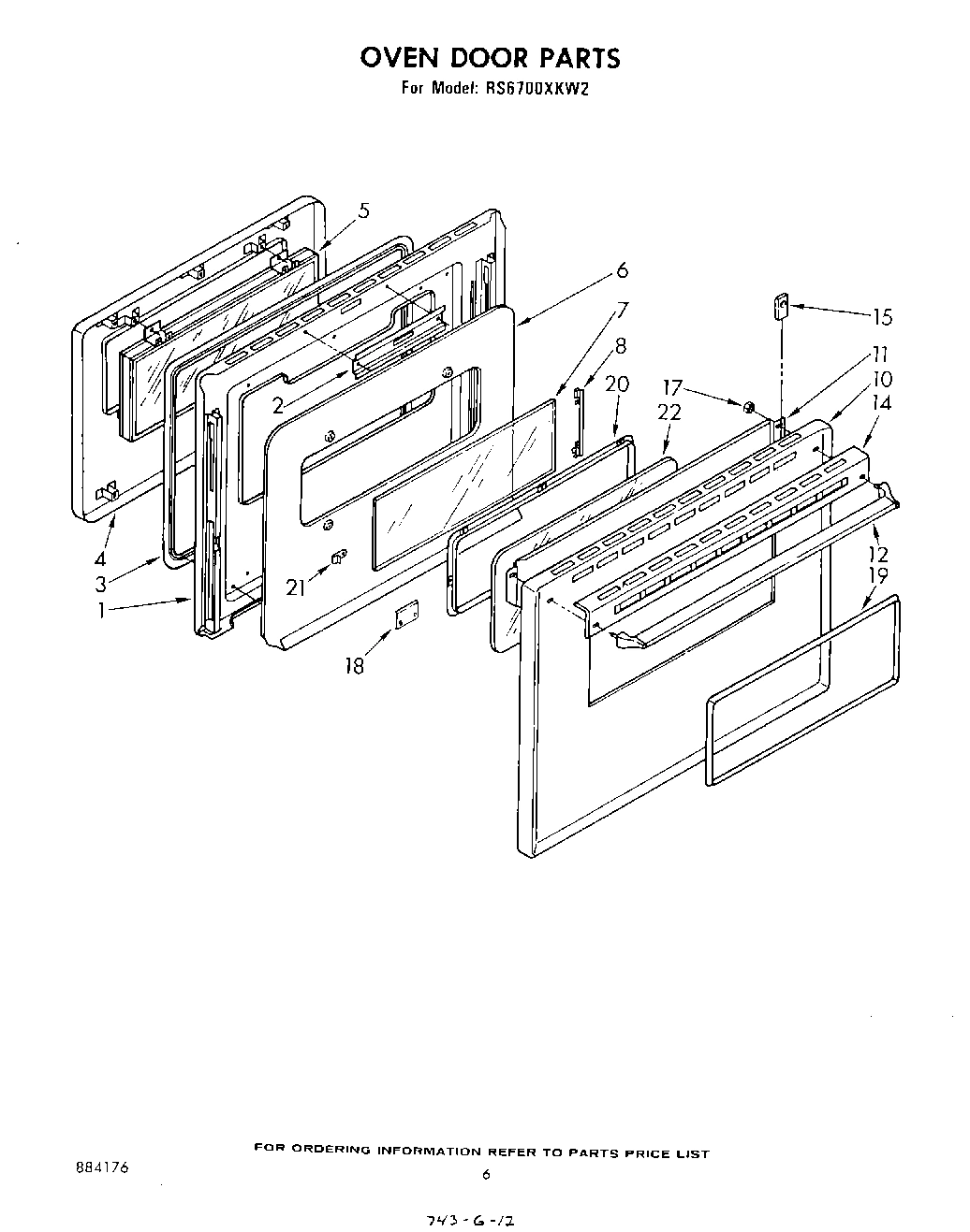 05 - OVEN DOOR , LITERATURE AND OPTIONAL