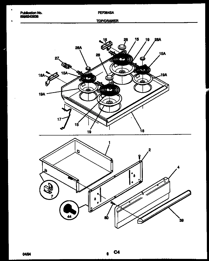 04 - COOKTOP AND DRAWER PARTS