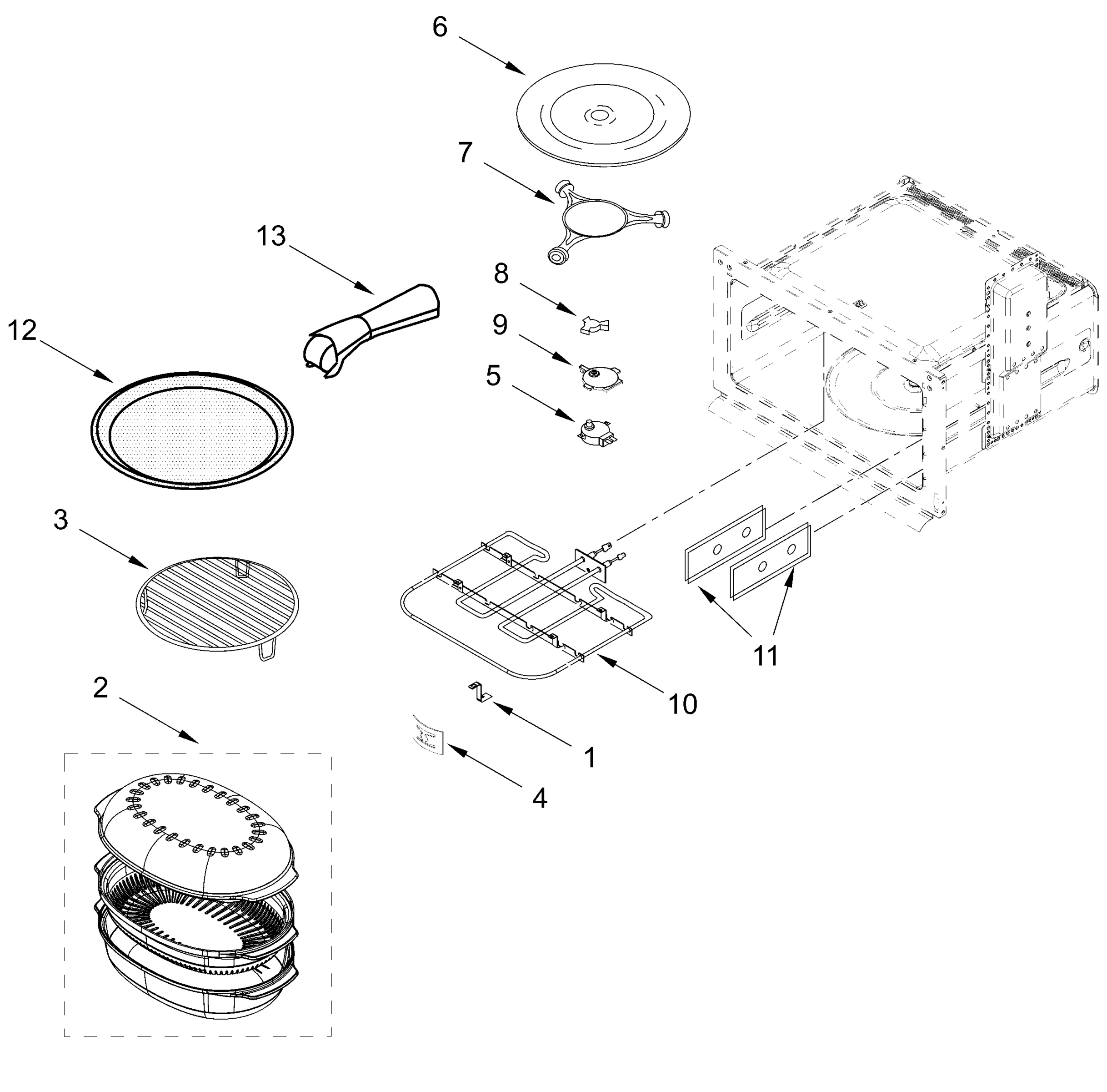 INTERNAL MICROWAVE PARTS