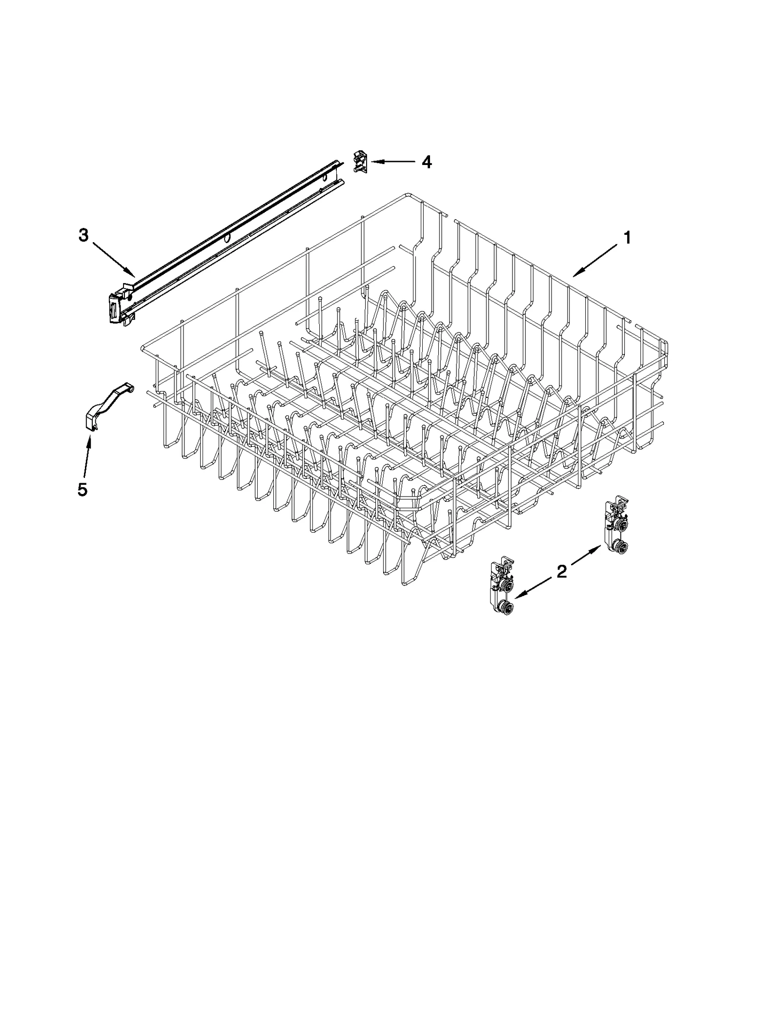 UPPER RACK AND TRACK PARTS