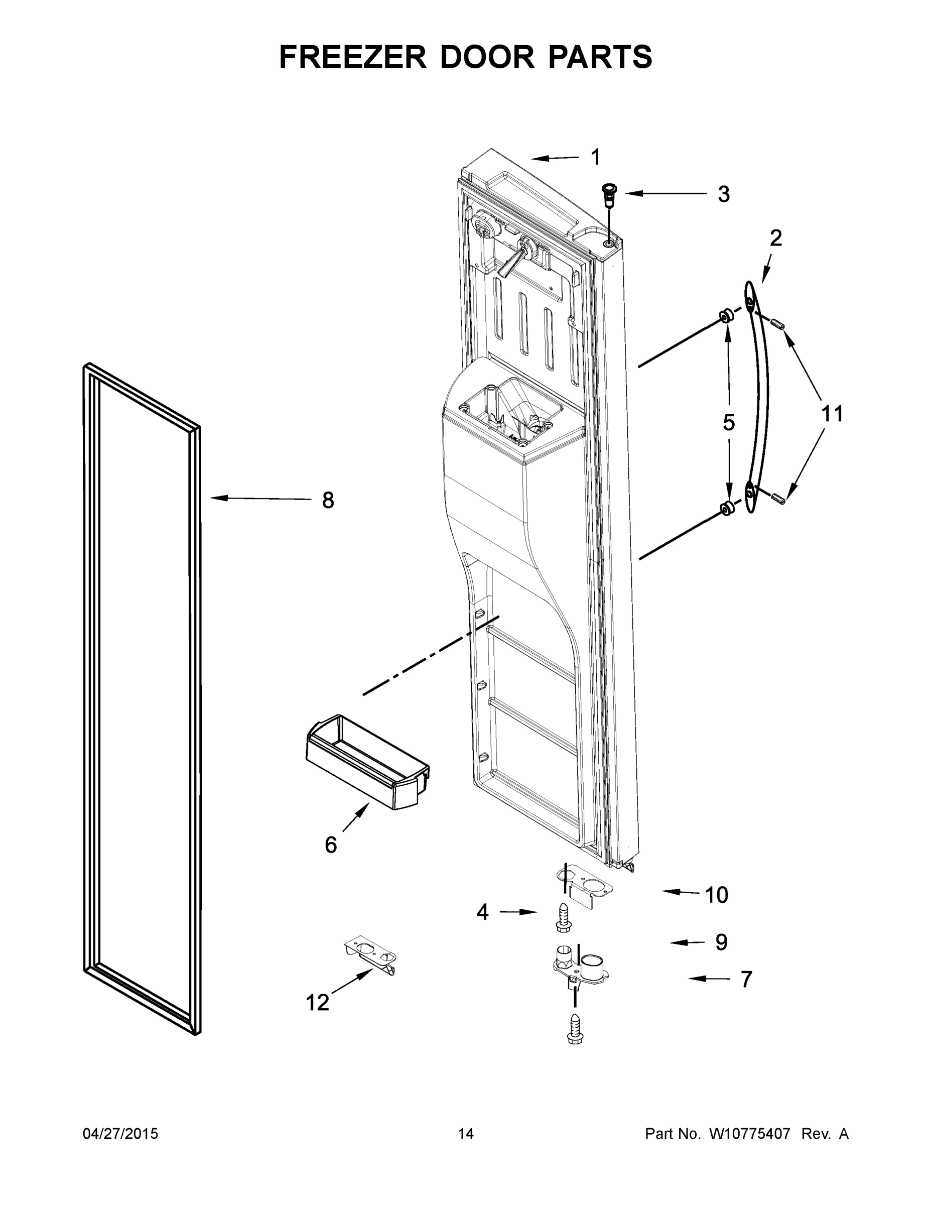 08 - FREEZER DOOR PARTS