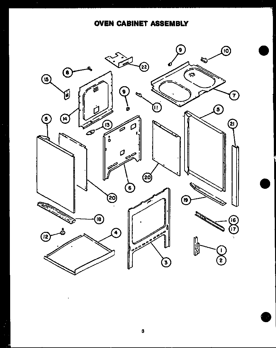 03 - OVEN CABINET ASSY
