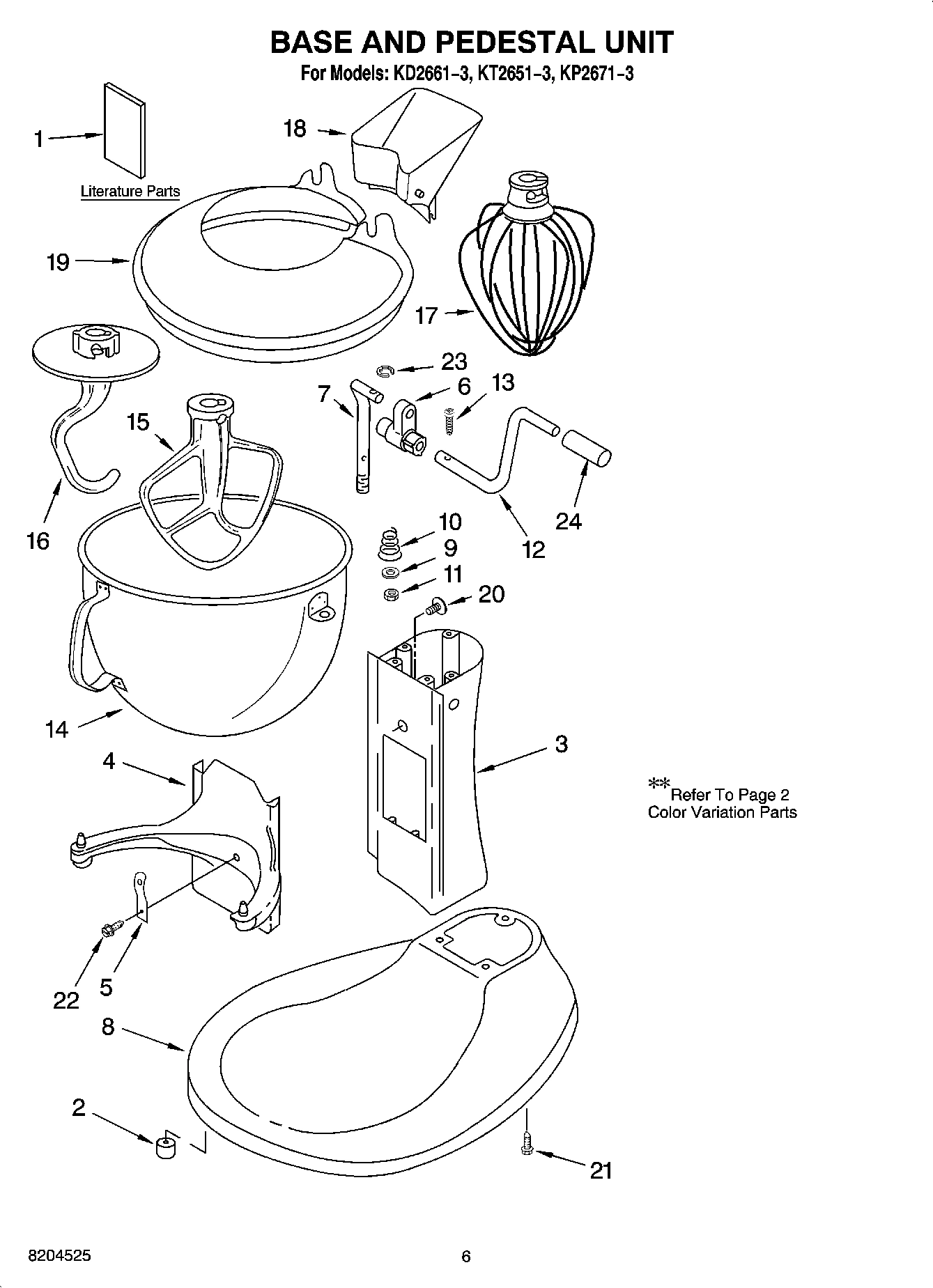 03 - BASE AND PEDESTAL UNIT ACCESSORY PARTS