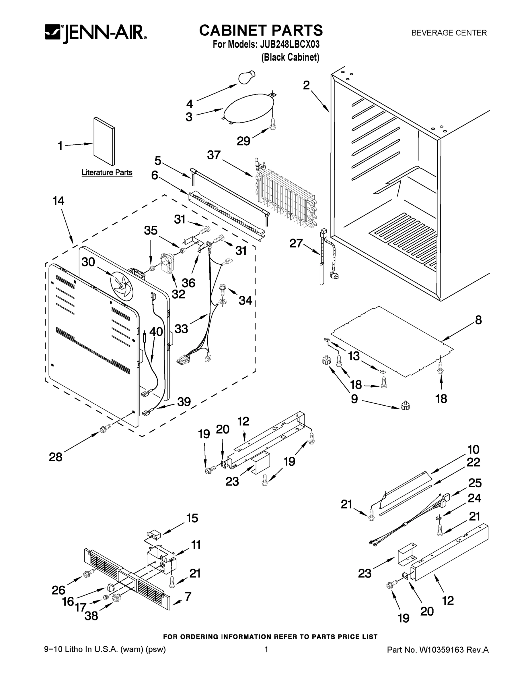 01 - CABINET PARTS