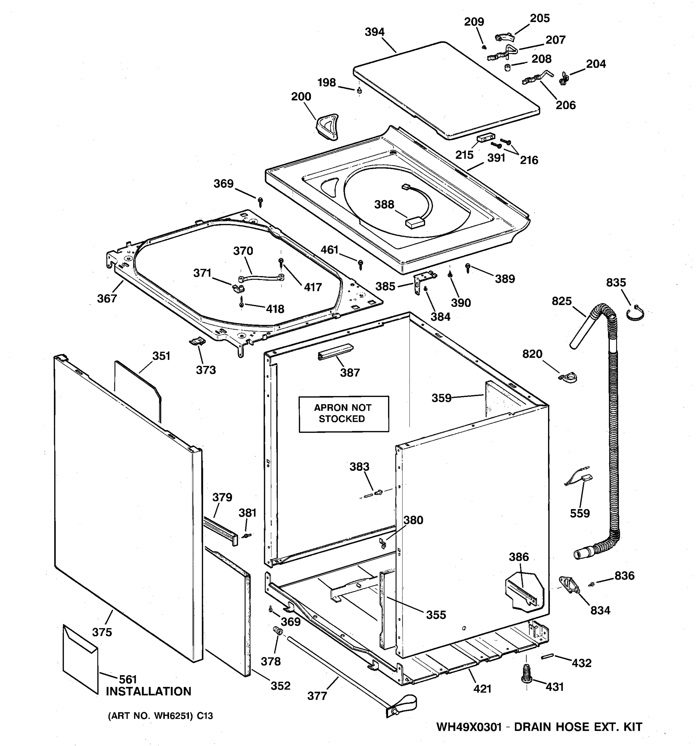CABINET, COVER & FRONT PANEL