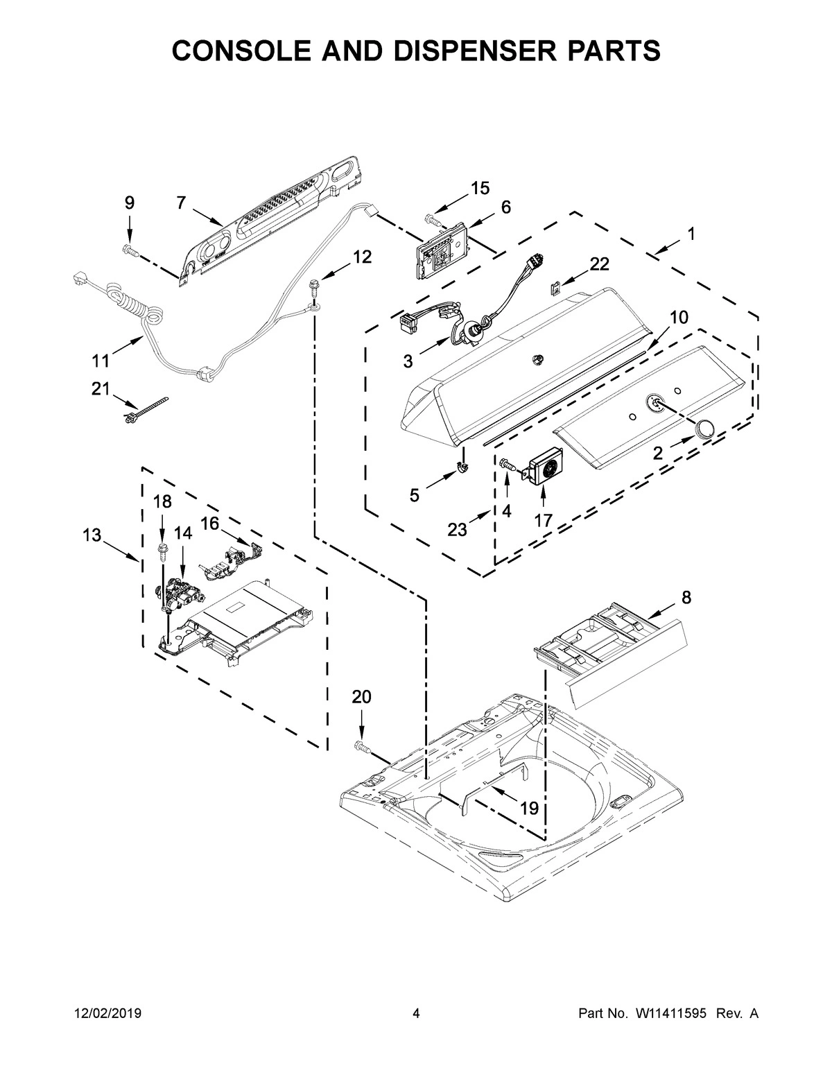 03 - CONSOLE AND DISPENSER PARTS