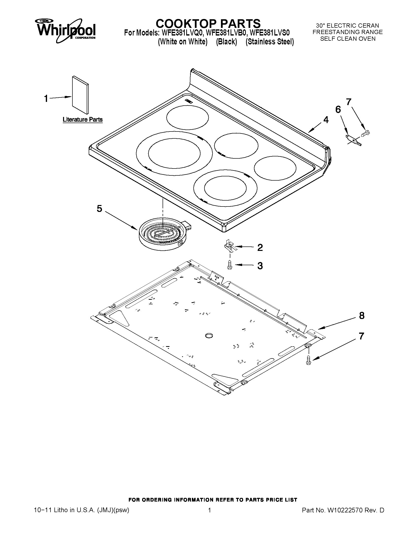 01 - COOKTOP PARTS