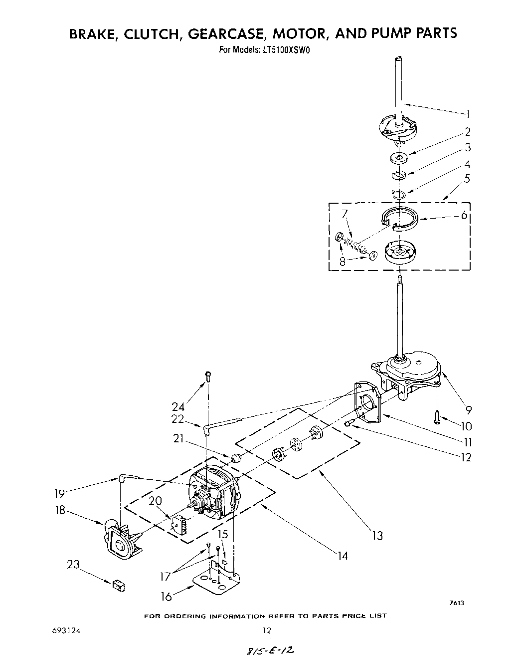 09 - BRAKE, CLUTCH, GEARCASE, MOTOR AND PUMP