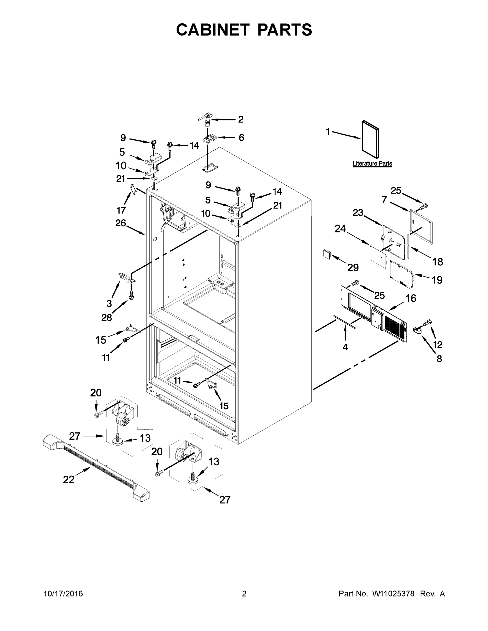 02 - CABINET PARTS