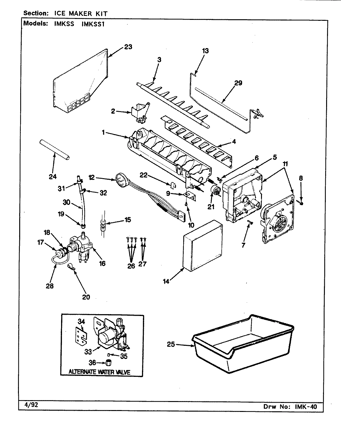 01 - ICE MAKER KIT