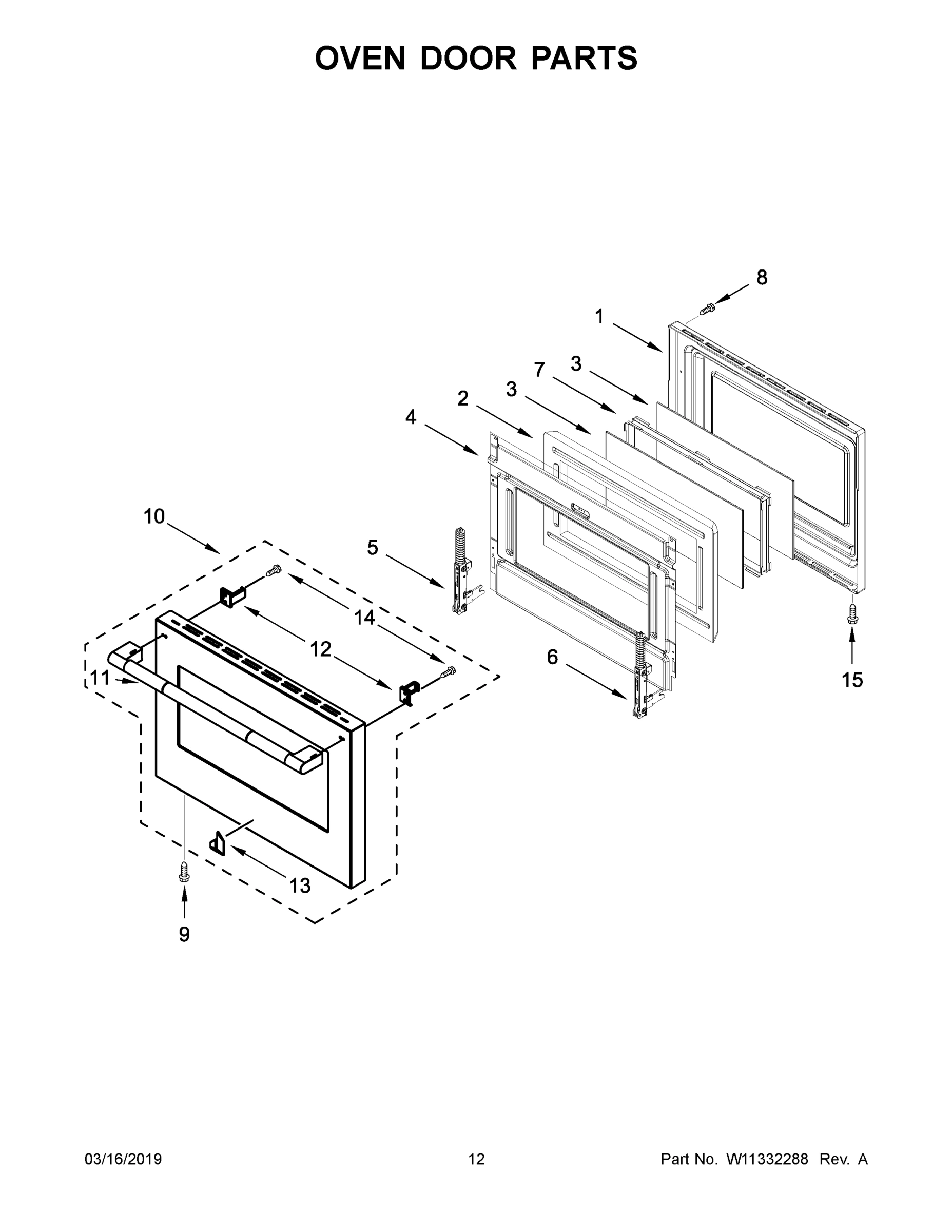 07 - OVEN DOOR PARTS