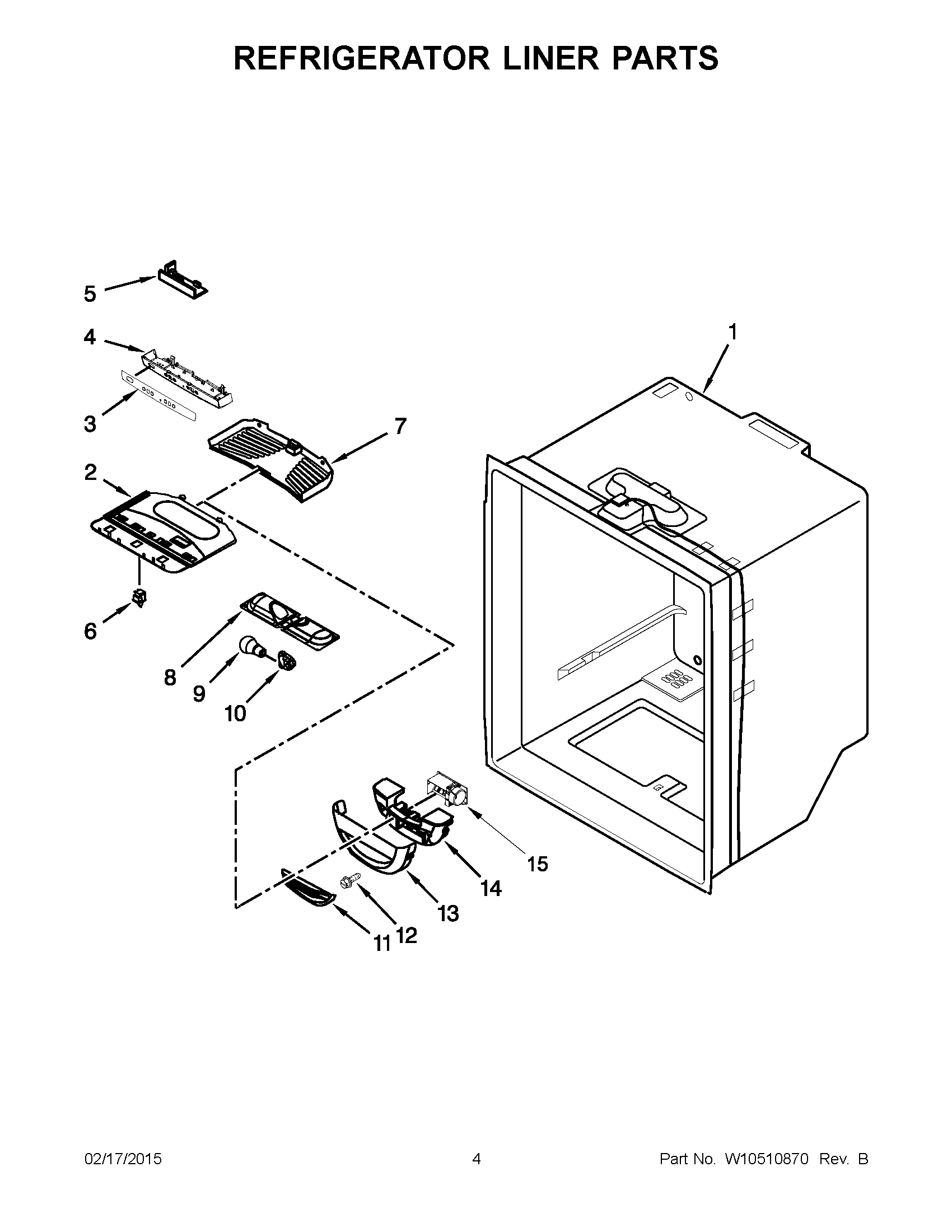 03 - REFRIGERATOR LINER PARTS