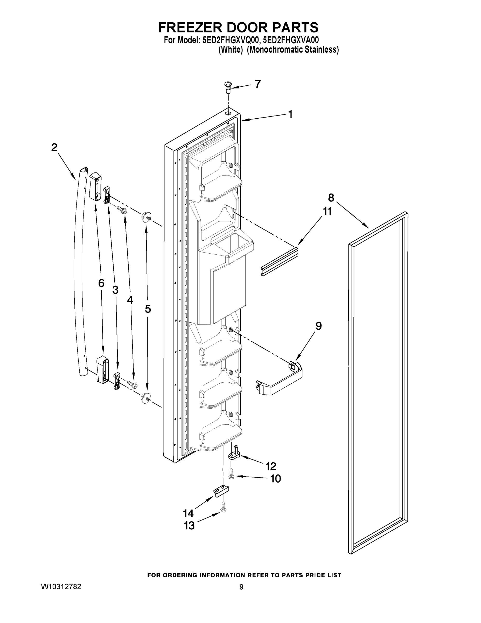 07 - FREEZER DOOR PARTS