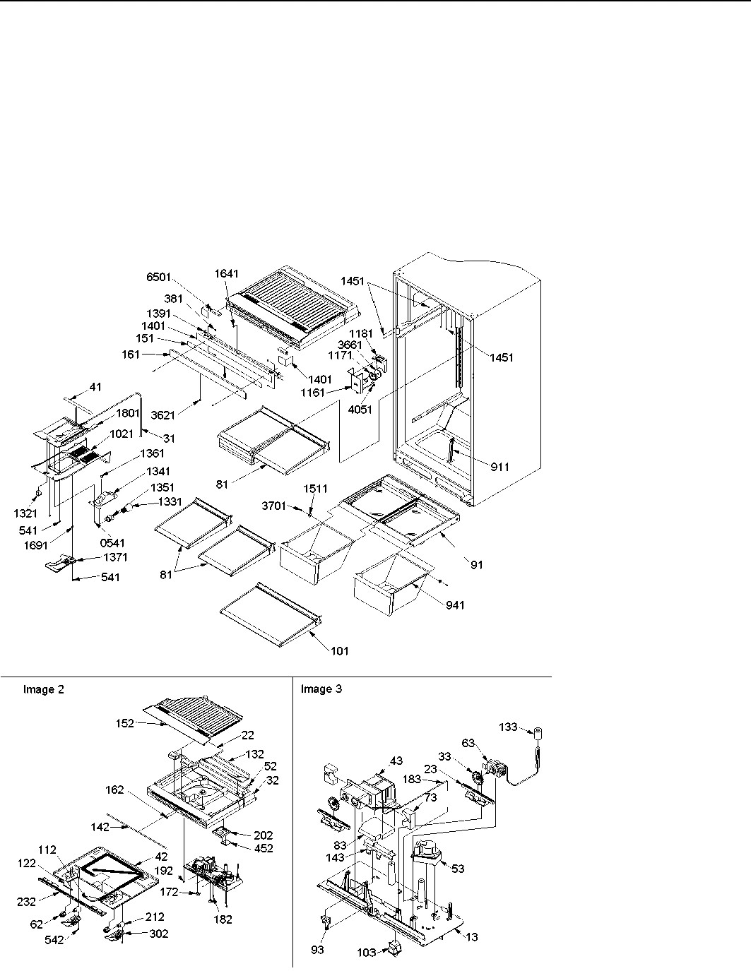 08 - Interior Cabinet and Drain Block Assy