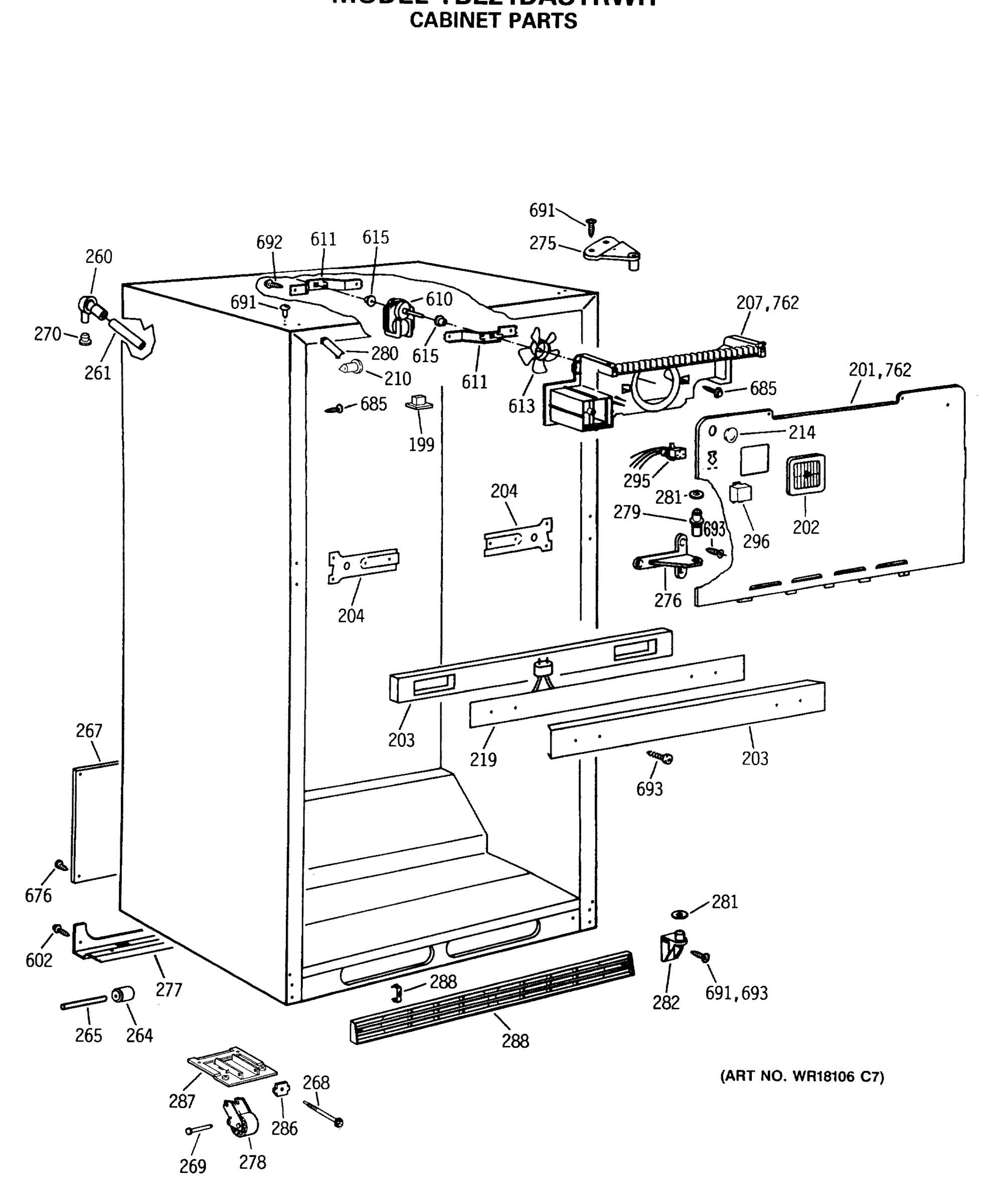 CABINET PARTS