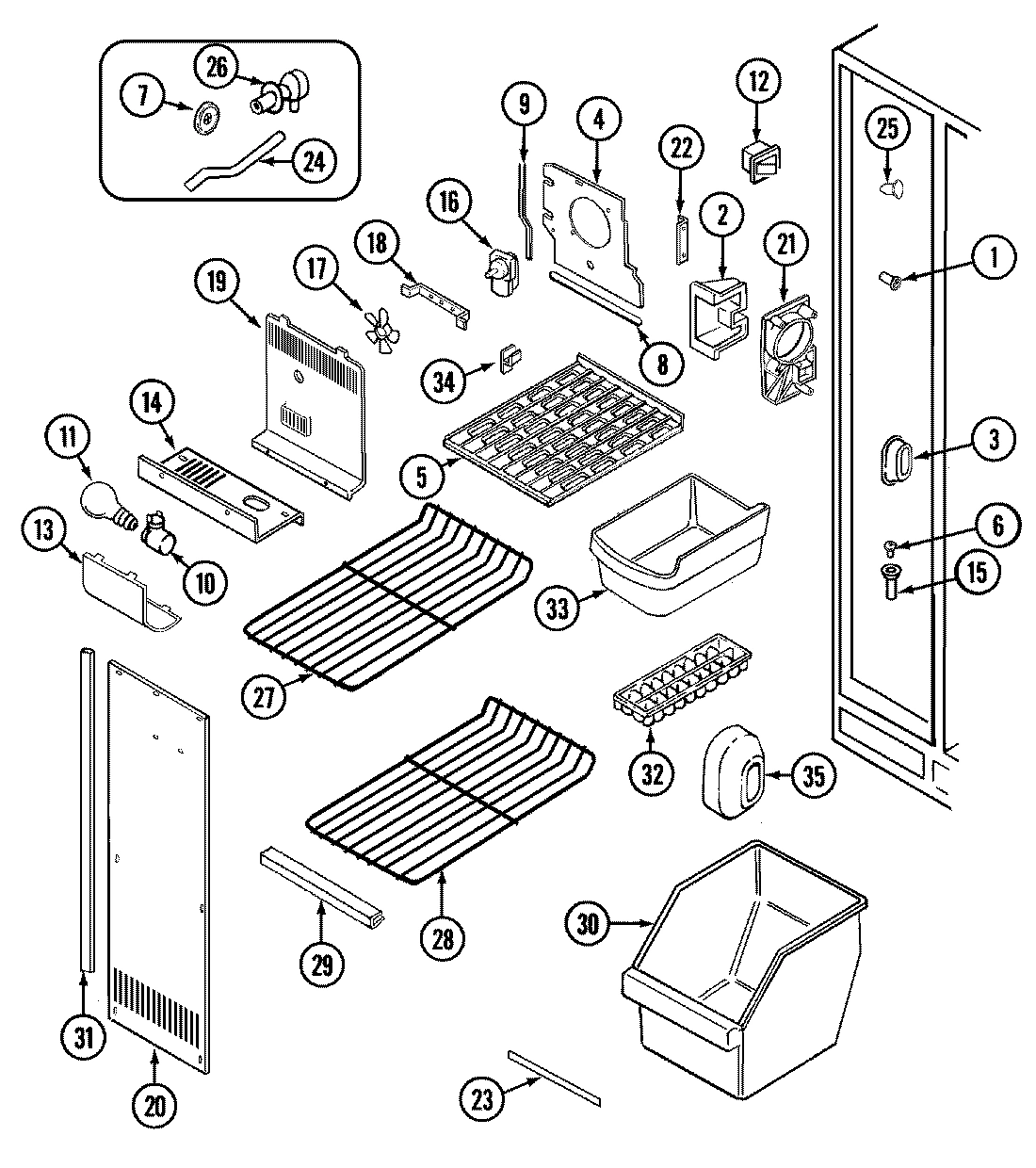 01 - FREEZER COMPARTMENT