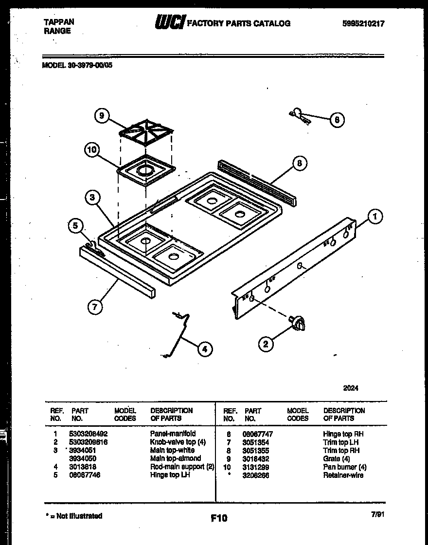 03 - COOKTOP PARTS