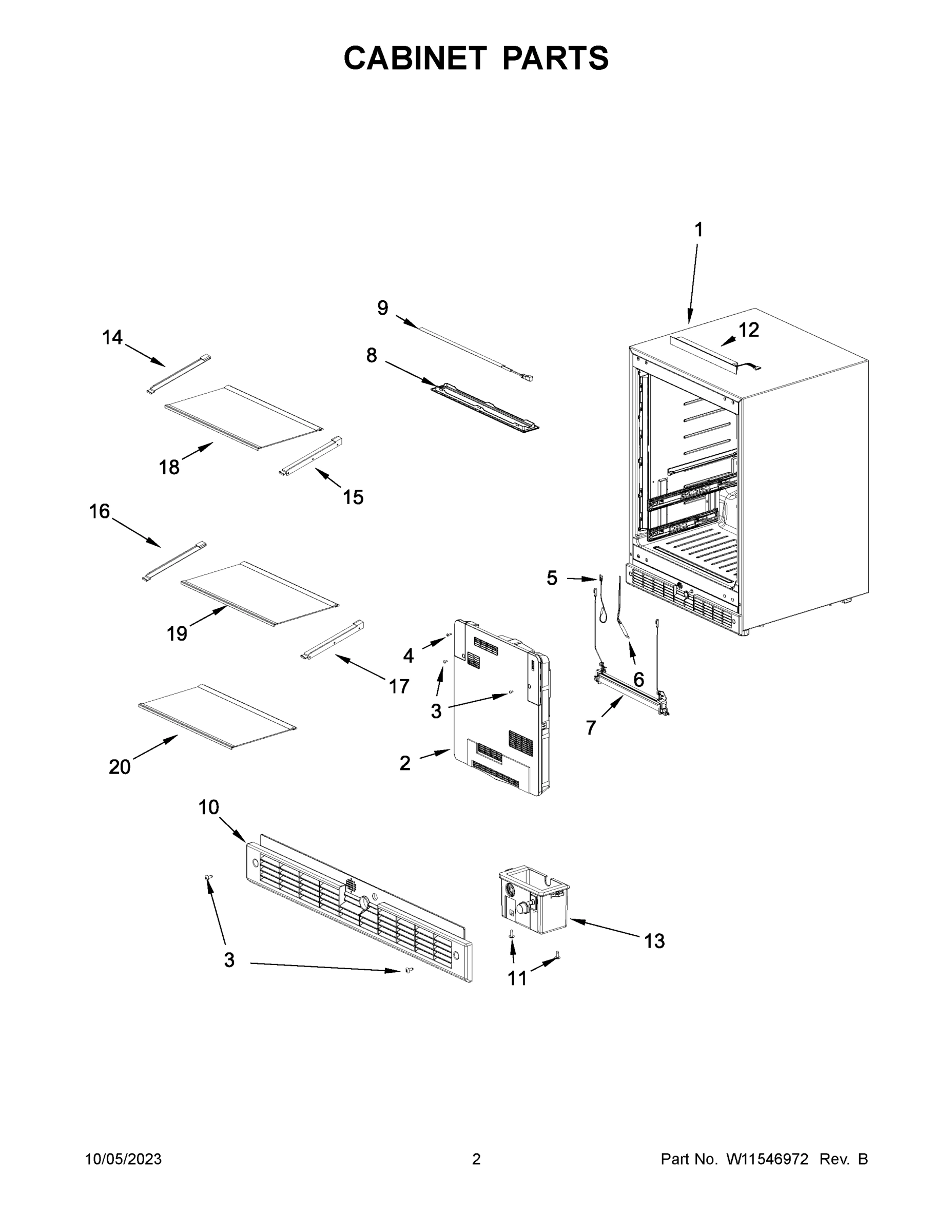 02 - CABINET PARTS
