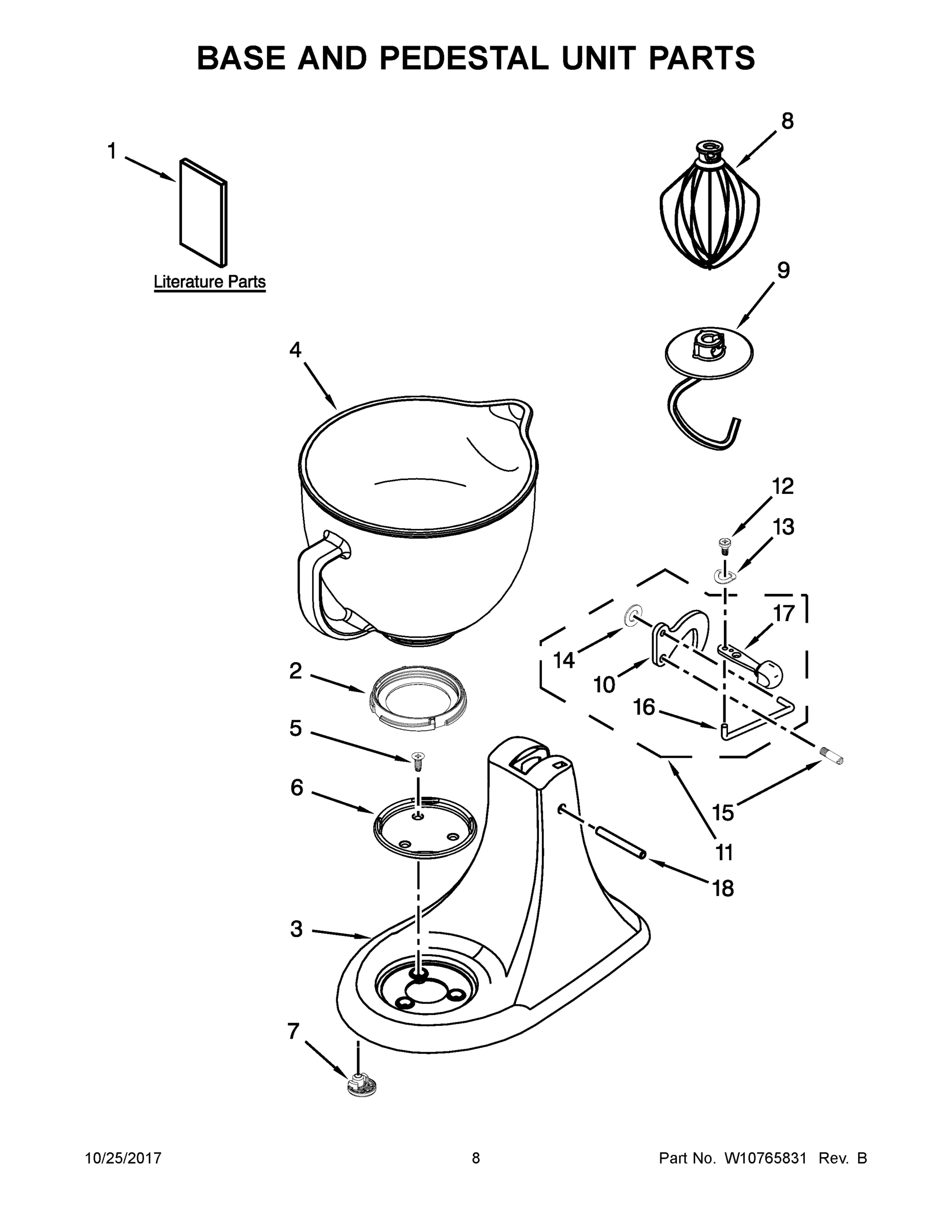 05 - BASE AND PEDESTAL UNIT PARTS