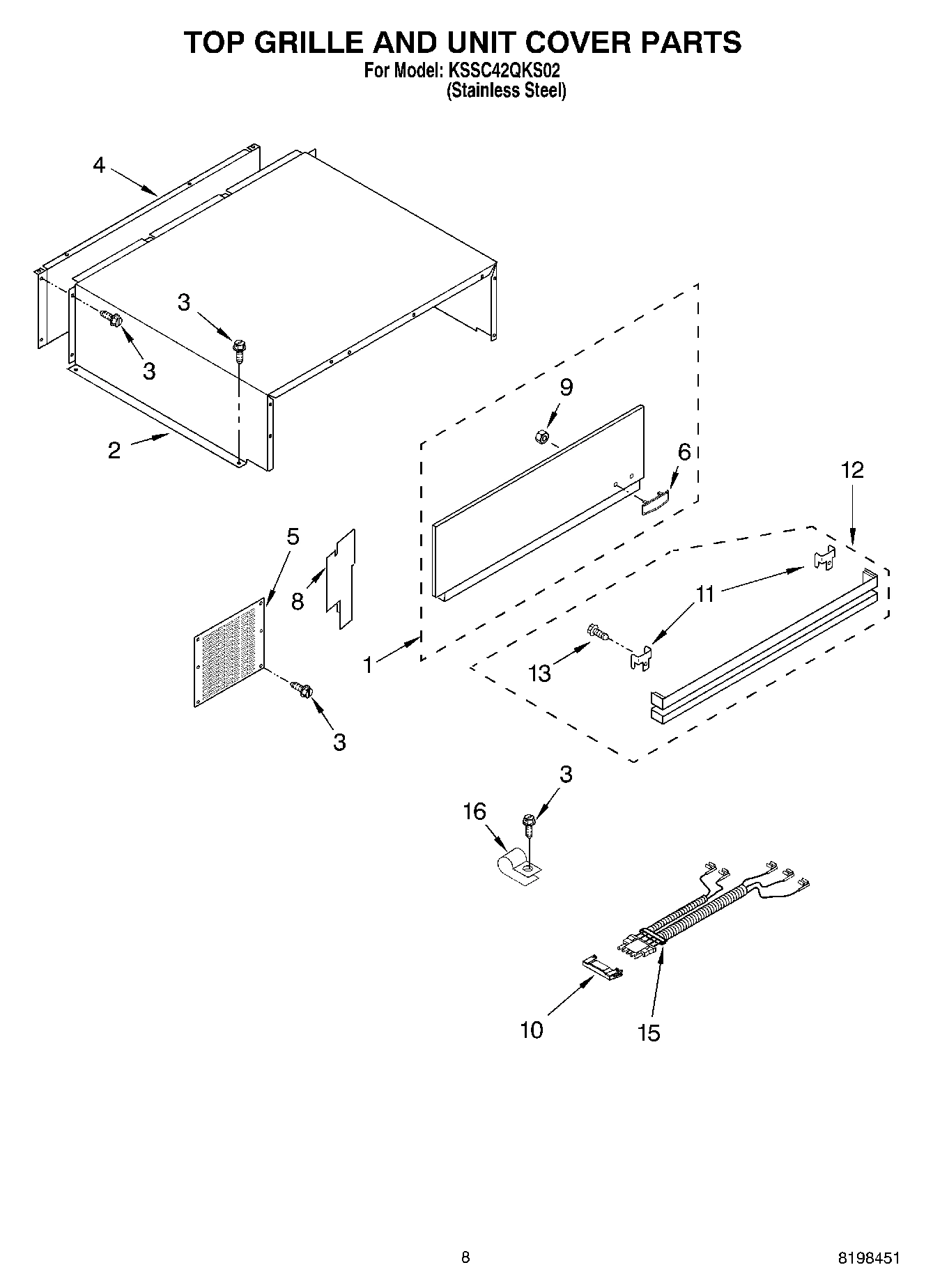 06 - TOP GRILLE AND UNIT COVER PARTS