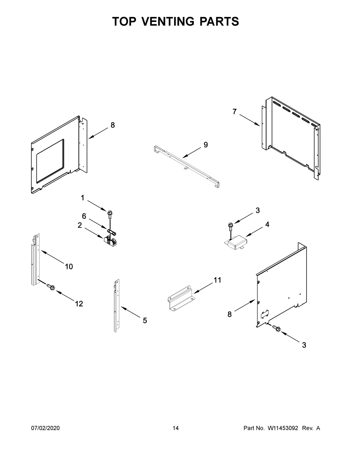 08 - TOP VENTING PARTS