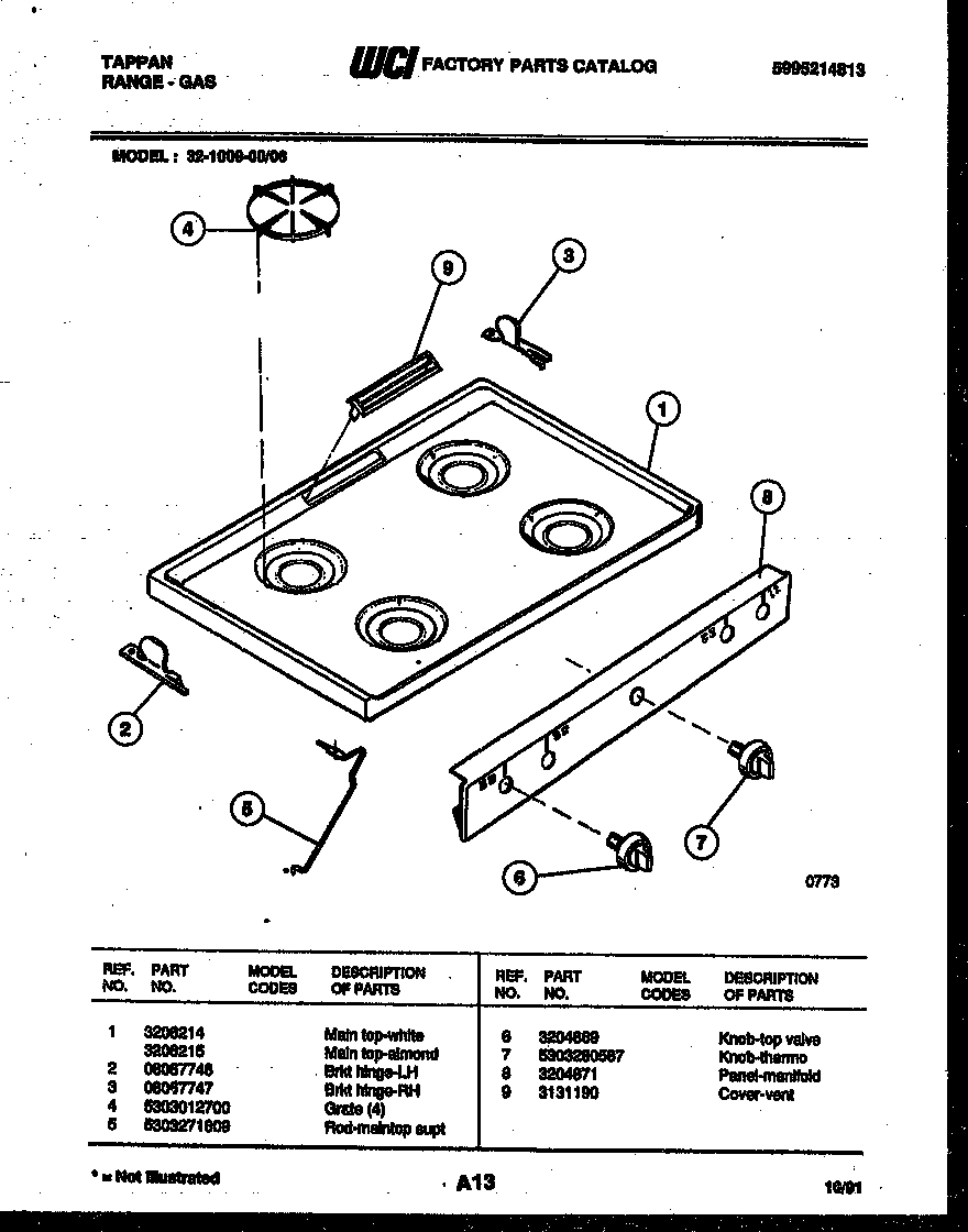 03 - COOKTOP PARTS