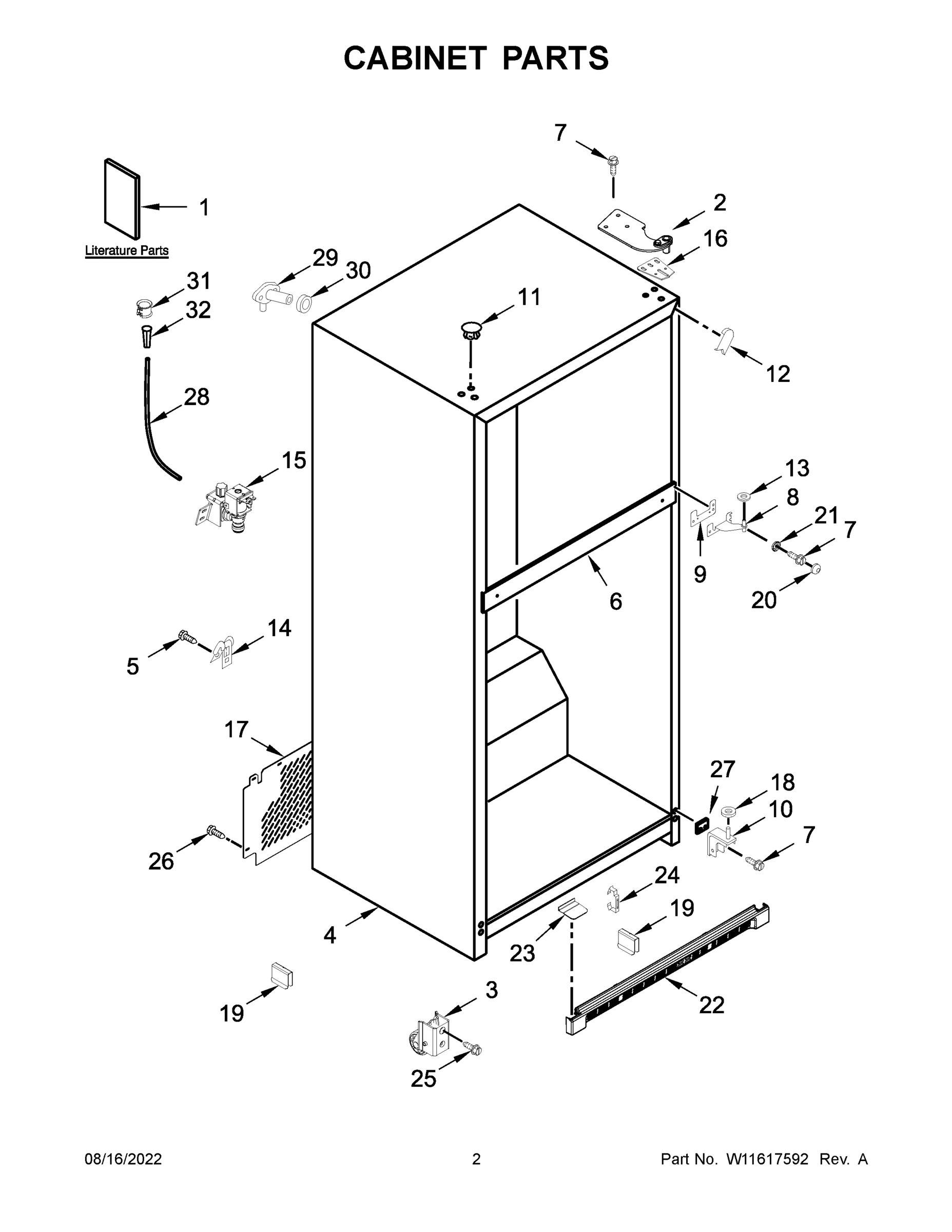 02 - CABINET PARTS