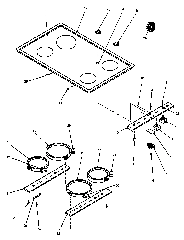 01 - GLASS TOP CONTROL COMPONENTS