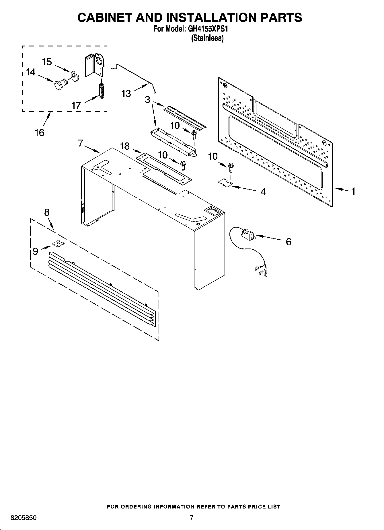 06 - CABINET AND INSTALLATION PARTS