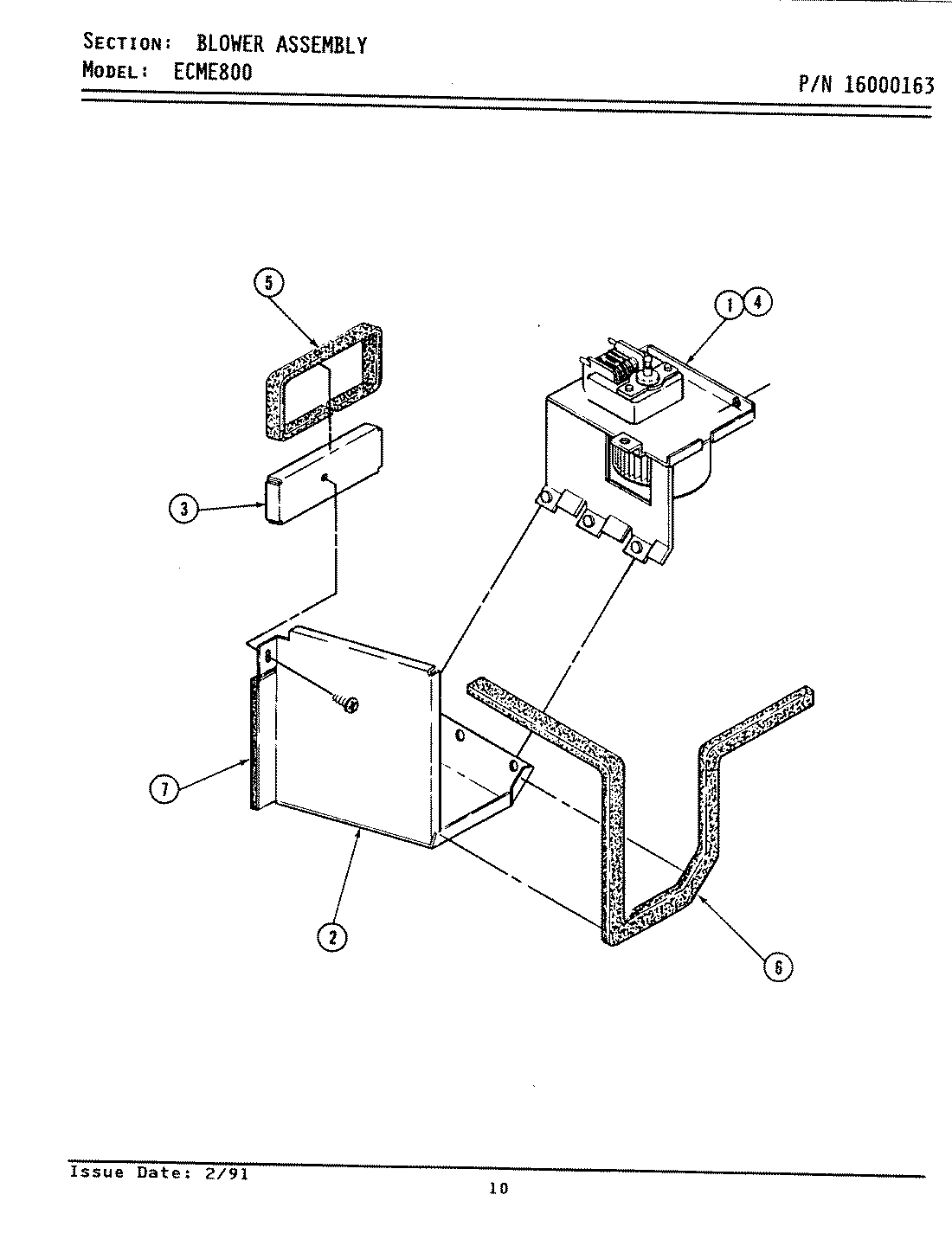 01 - BLOWER ASSEMBLY (ECME800)