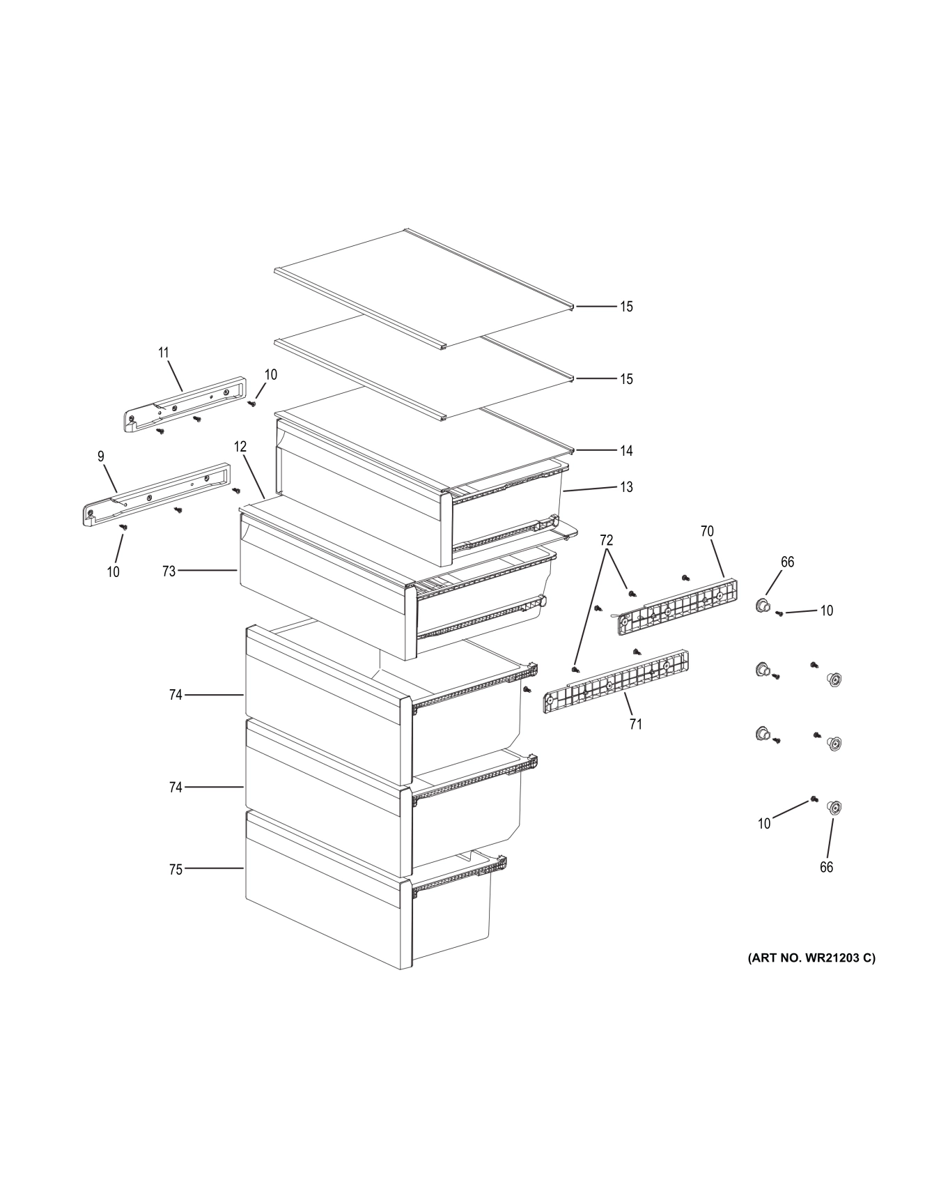 SHELVES & DRAWERS
