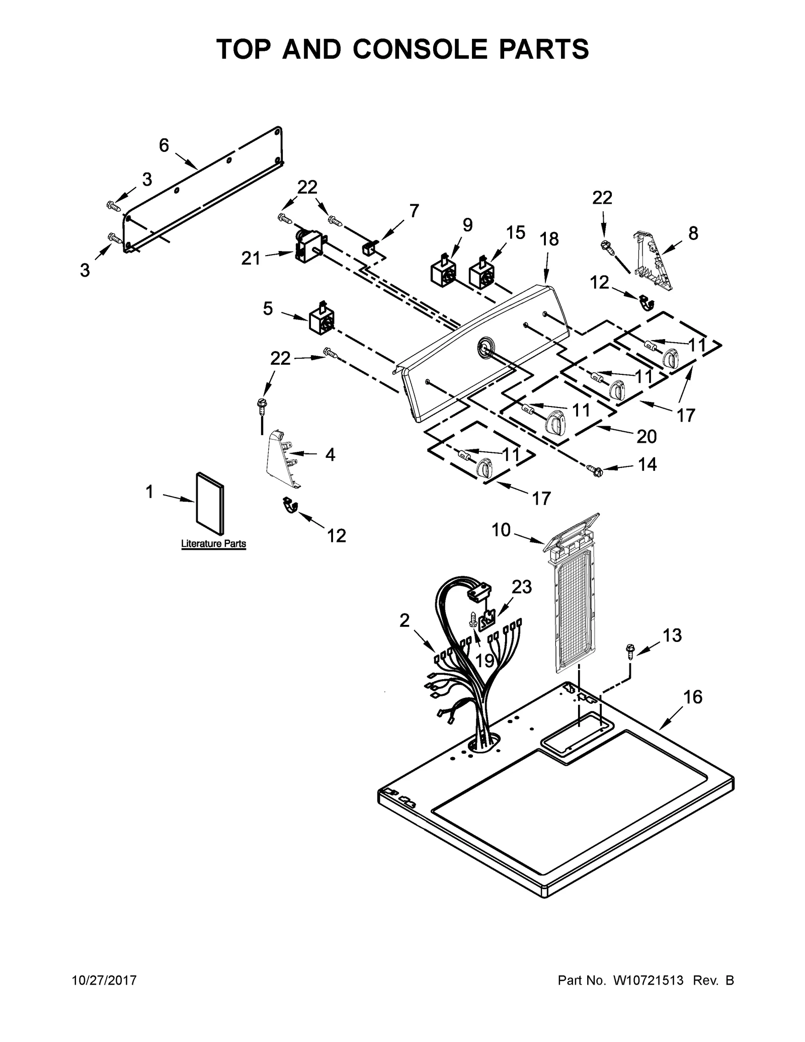 TOP AND CONSOLE PARTS