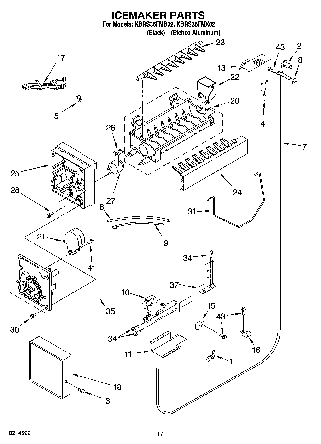 10 - ICEMAKER PARTS