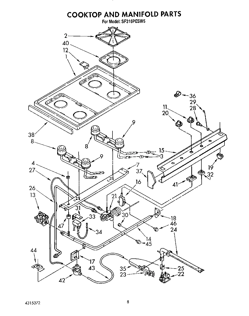 06 - COOKTOP AND MANIFOLD, LIT/OPTIONAL