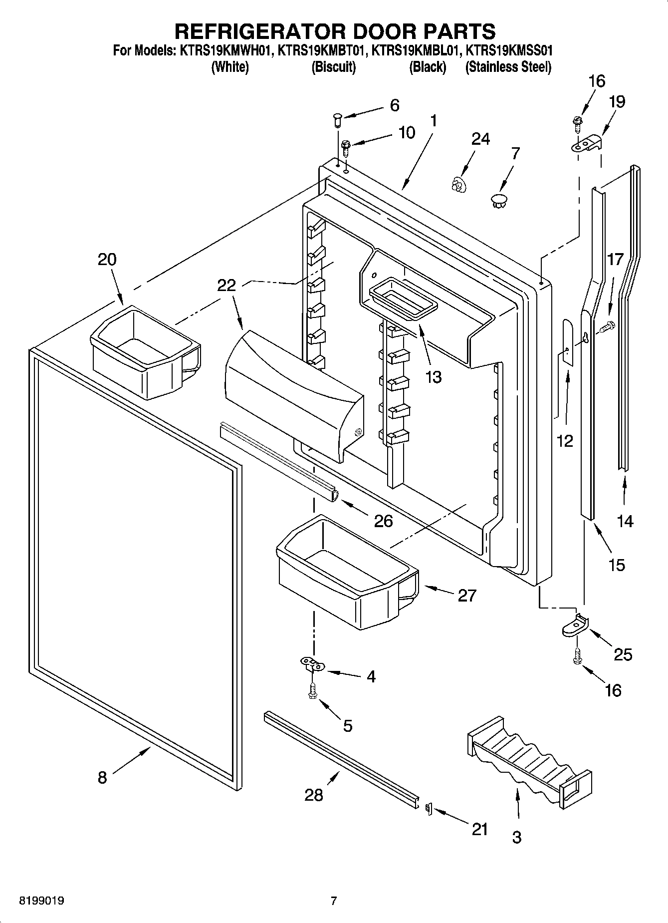04 - REFRIGERATOR DOOR PARTS