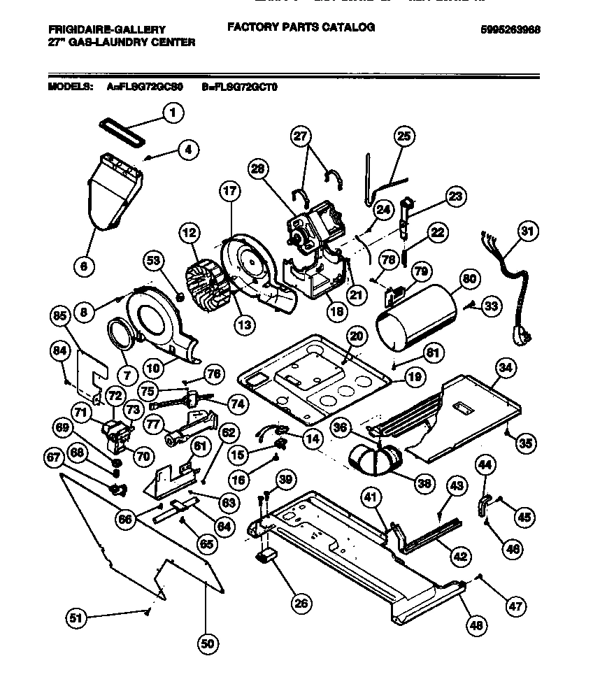 03 - DRYER MOTOR, BASE, IGNITOR